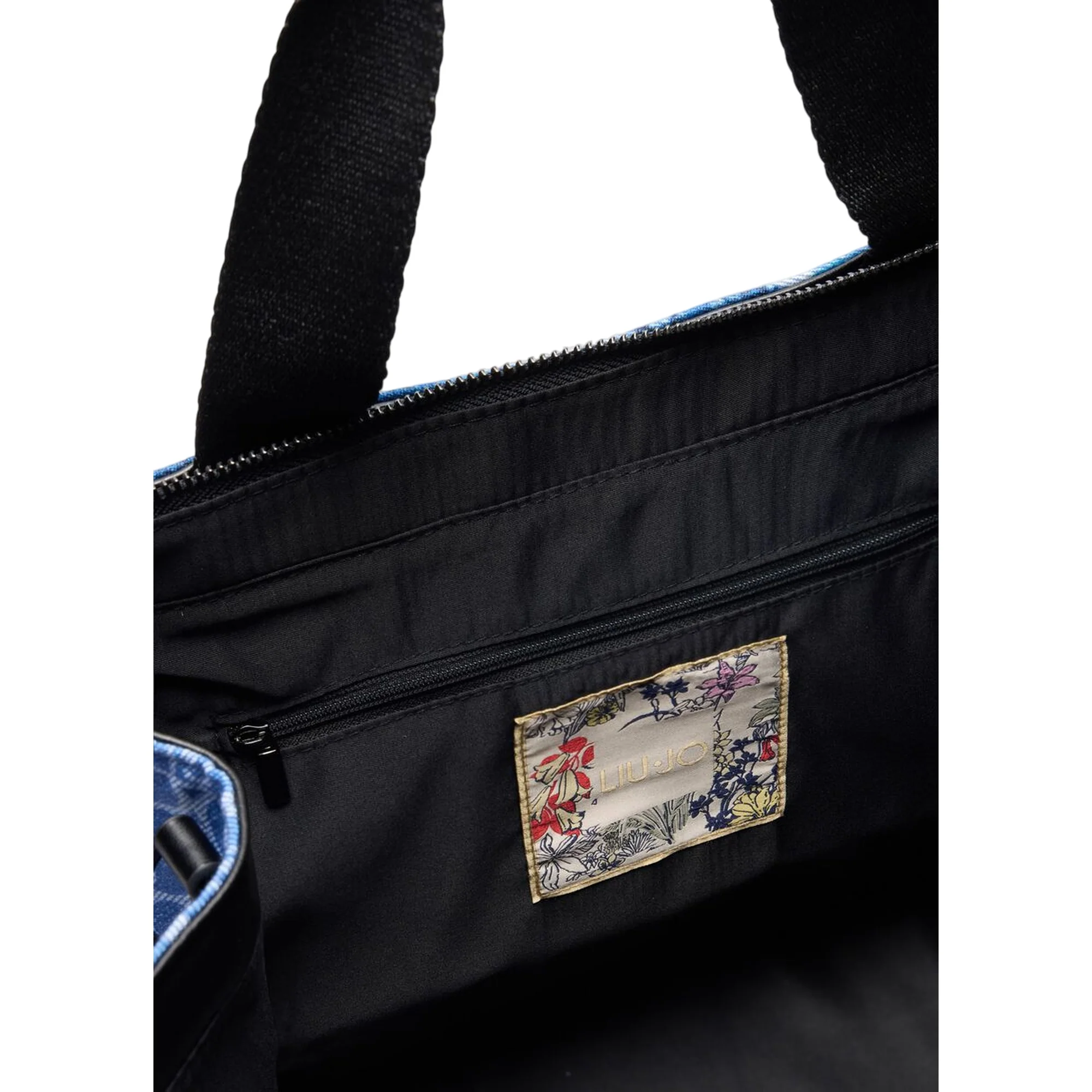 Borsa tote grande da Donna in denim stampato - Image 3