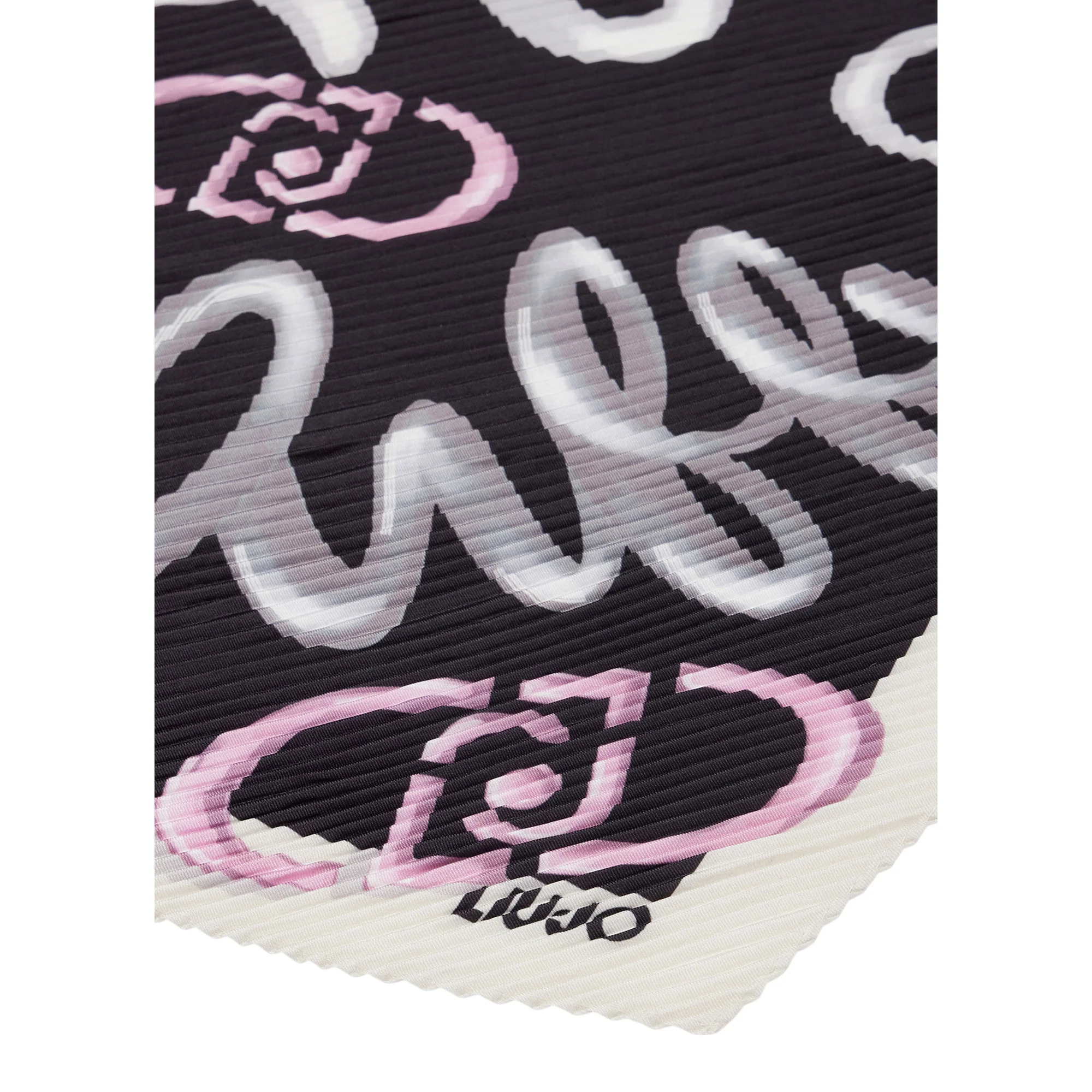 Foulard Donna plissé Nero - Image 3