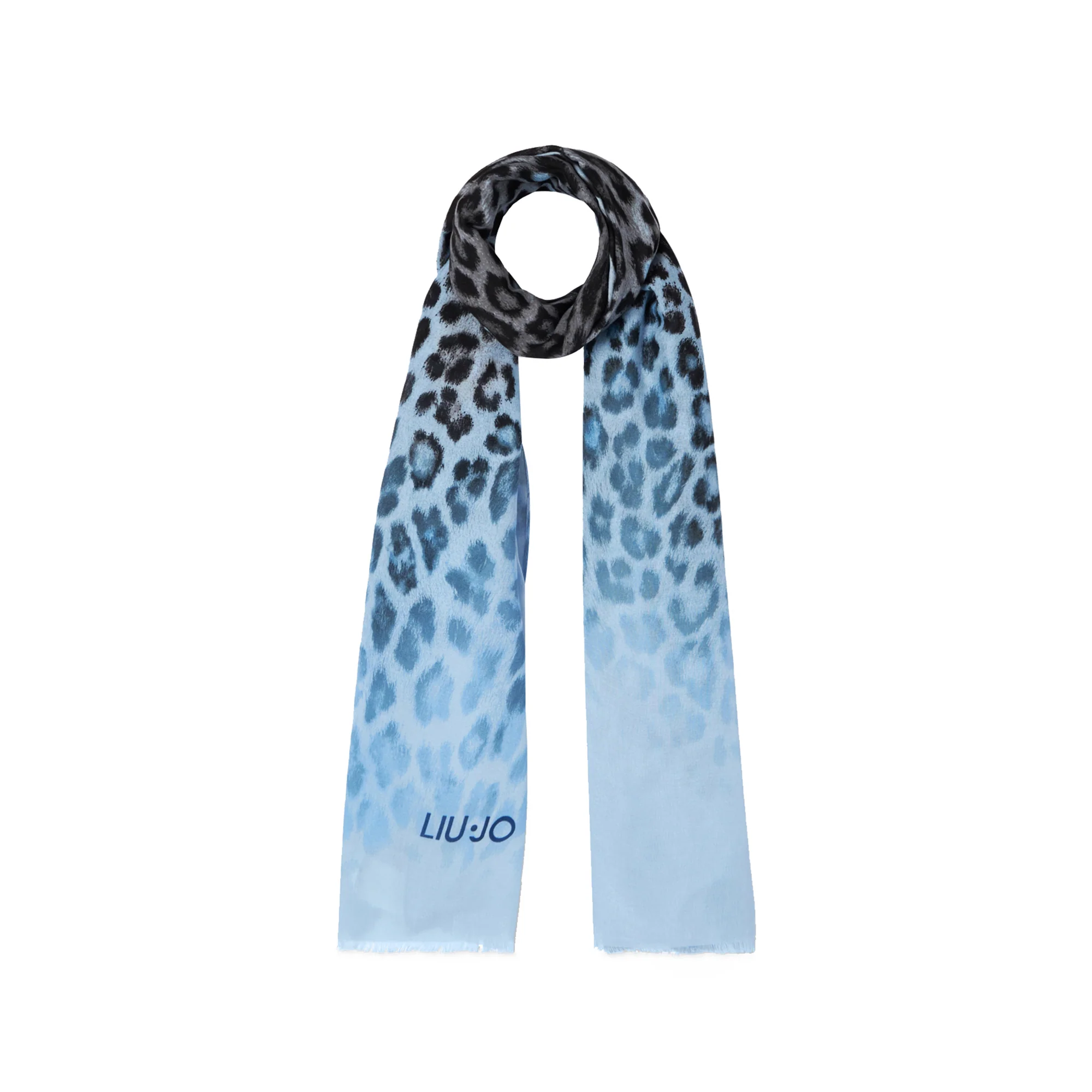 Stola Donna animalier Azzurro - Image 2
