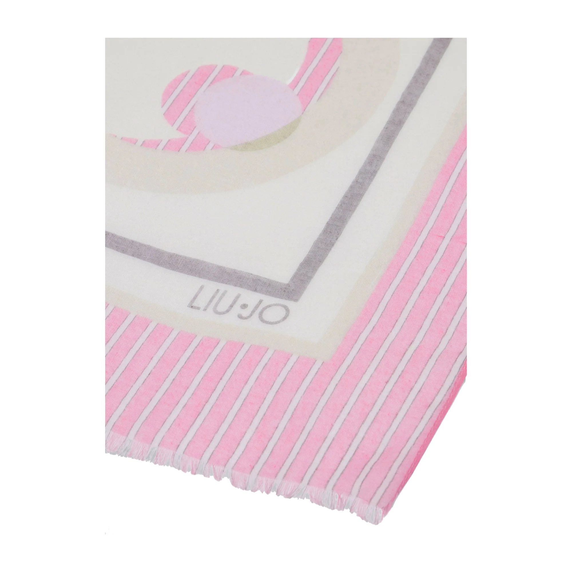 Foulard Donna Mix Print Rosa - Image 3
