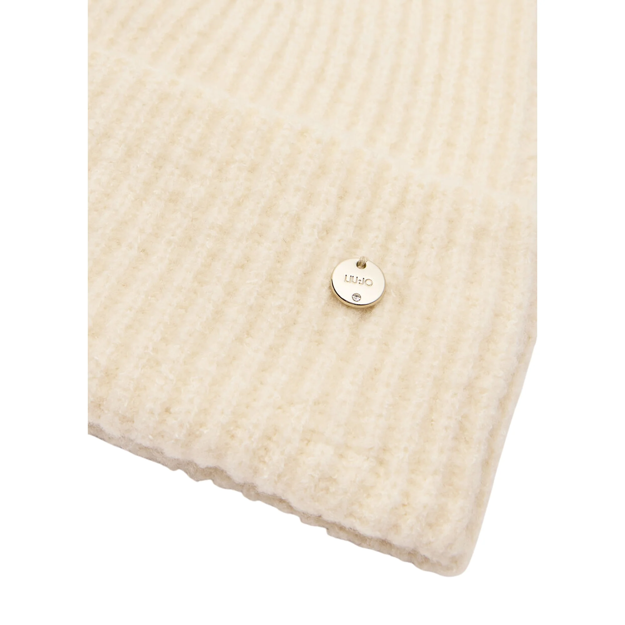 Berretto Donna beanie in maglia Bianco - Image 3