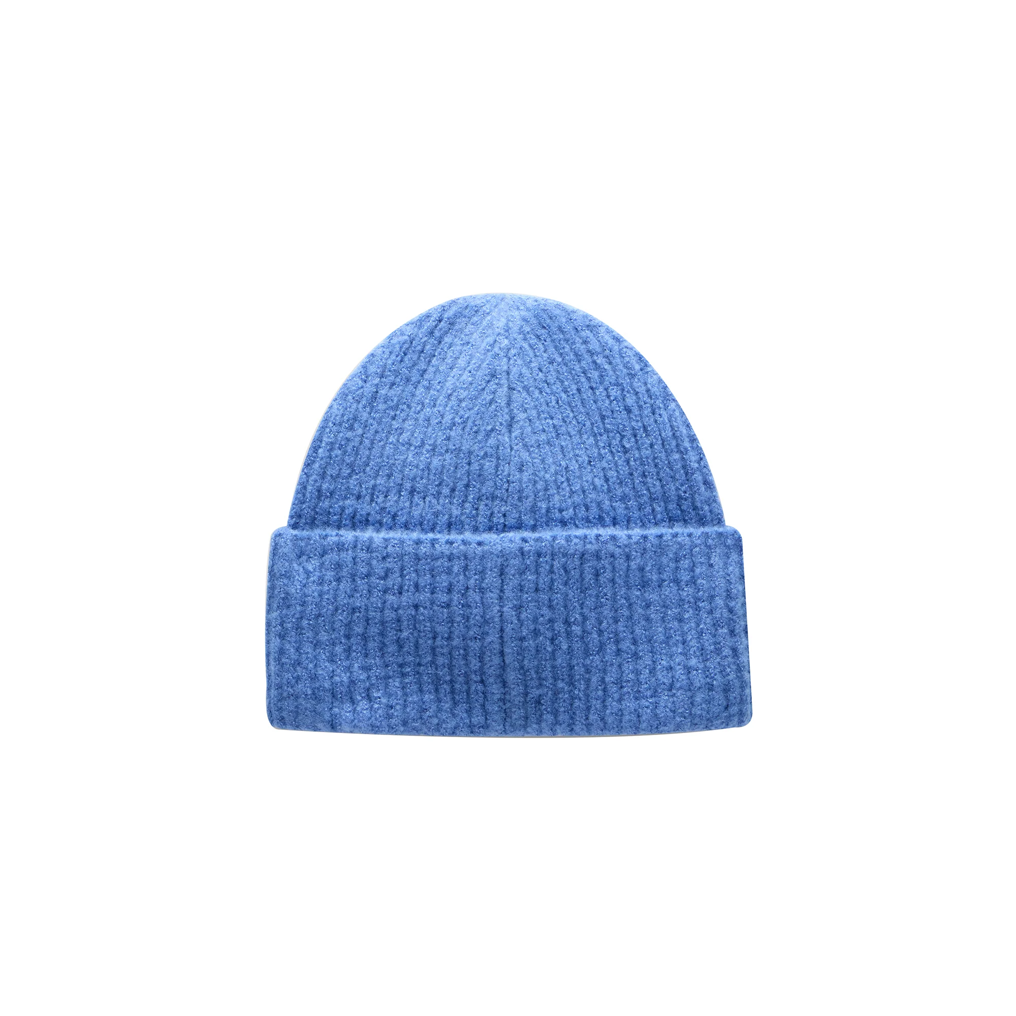 Berretto Donna beanie in maglia Blu - Image 2