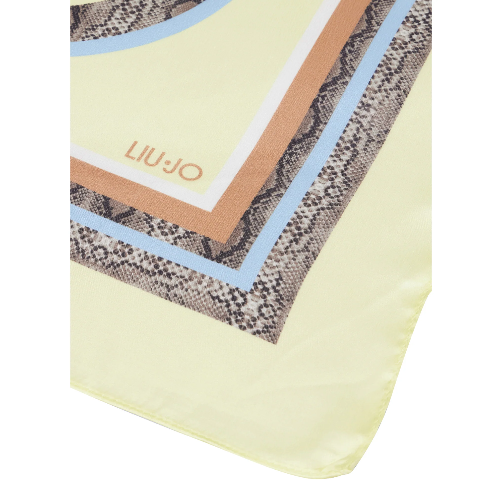 Foulard Donna in giallo con motivo pitonato - Image 3