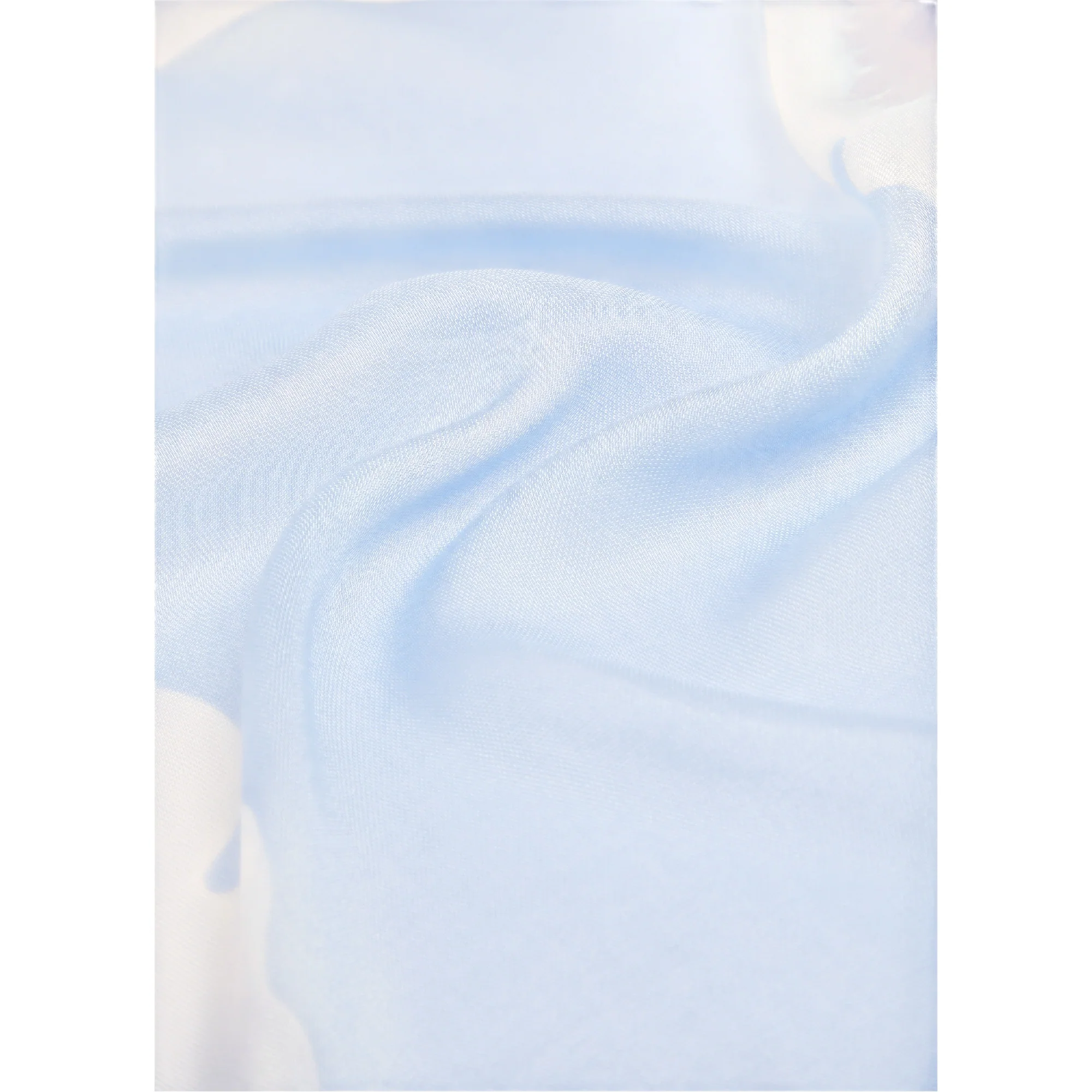Foulard Donna con bordi animalier Blu - Image 4