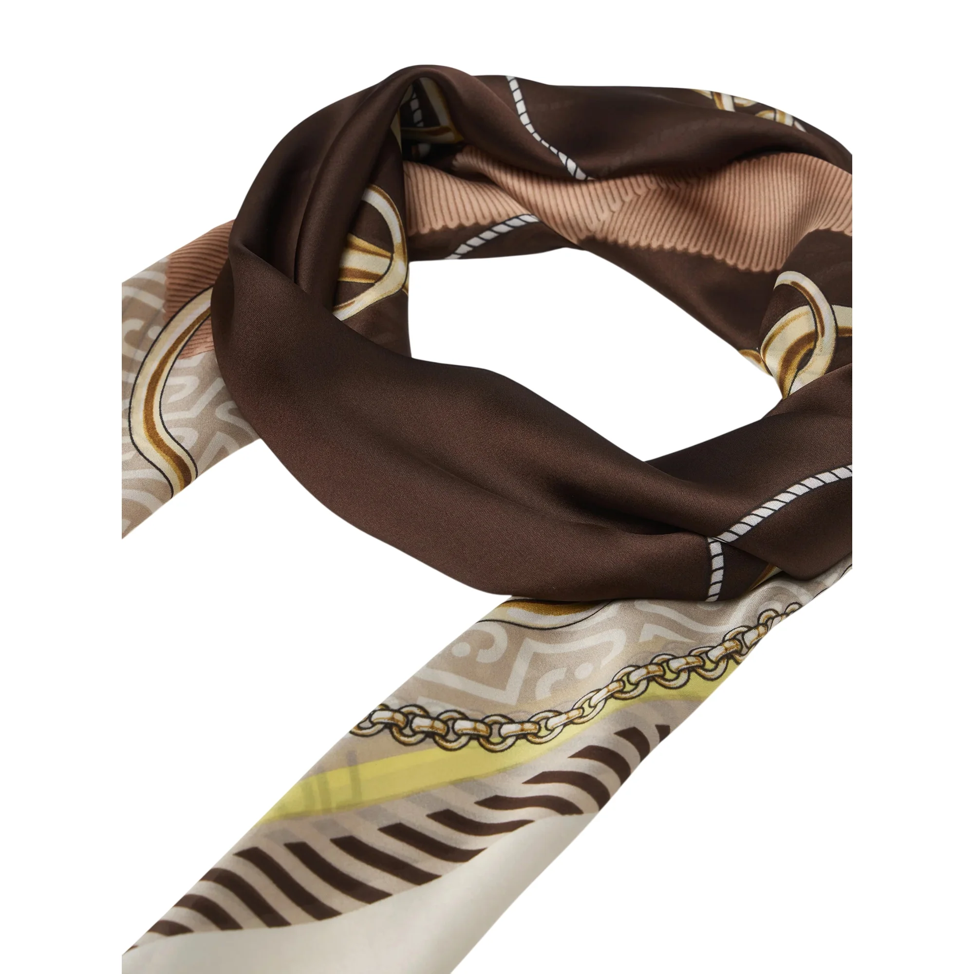 Foulard sui toni del marrone - Image 3