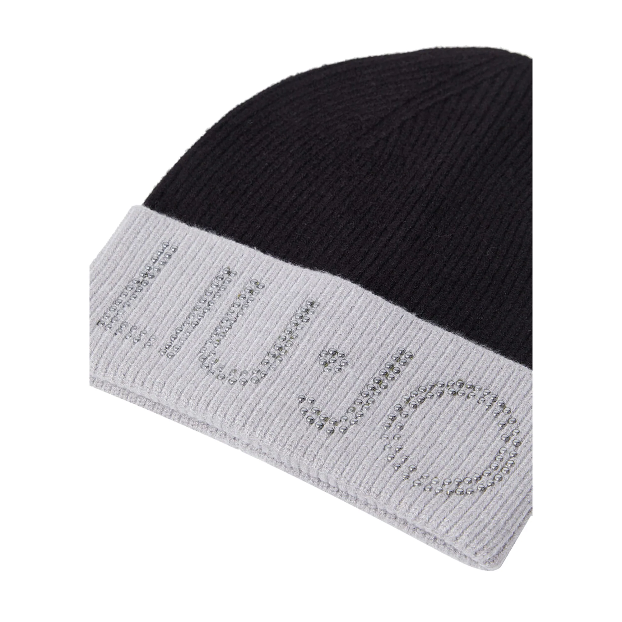 Berretto Donna con logo e borchie nero - Image 3
