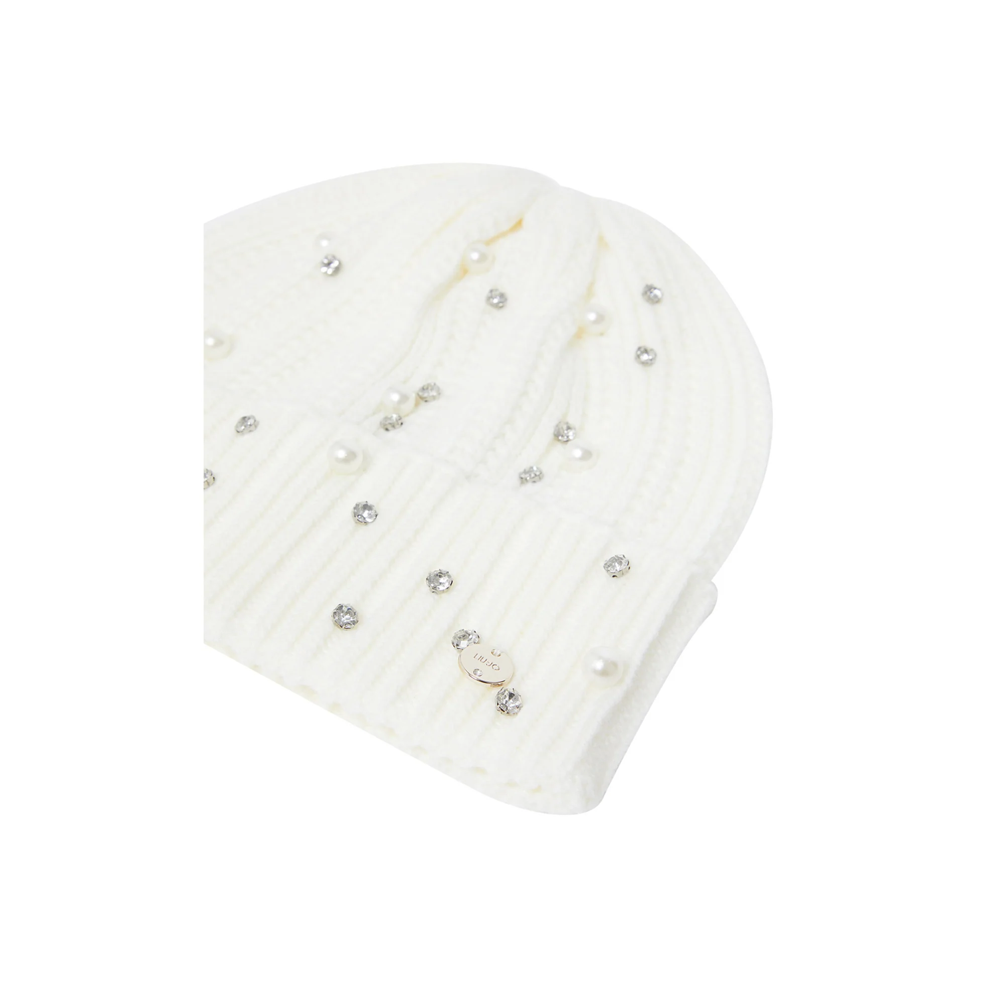 Berretto con strass Bianco - Image 3