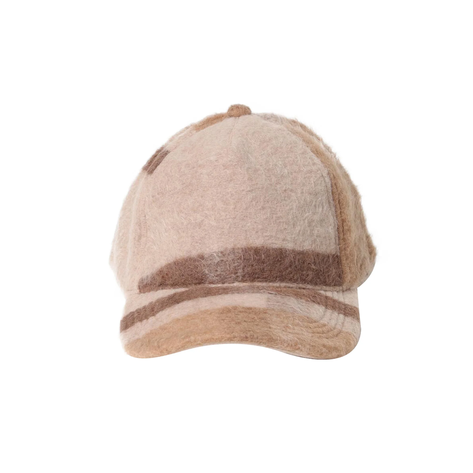 Cappello in feltro a quadri Beige - Image 2