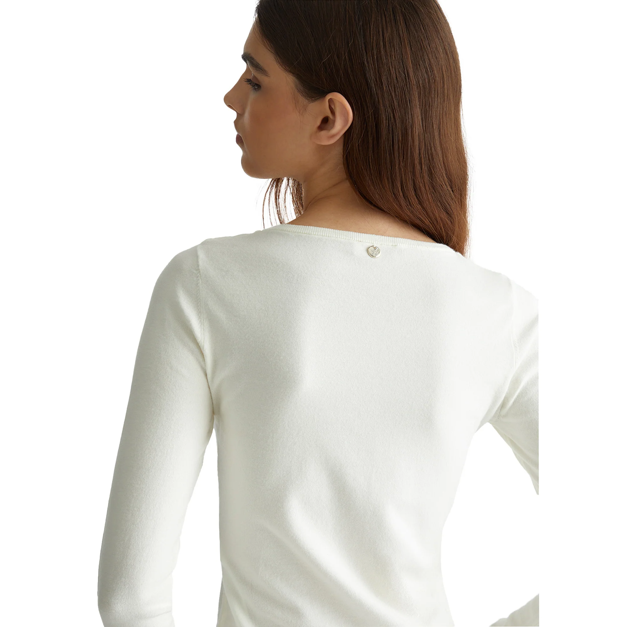 Maglia bianca con cut-out - Image 5