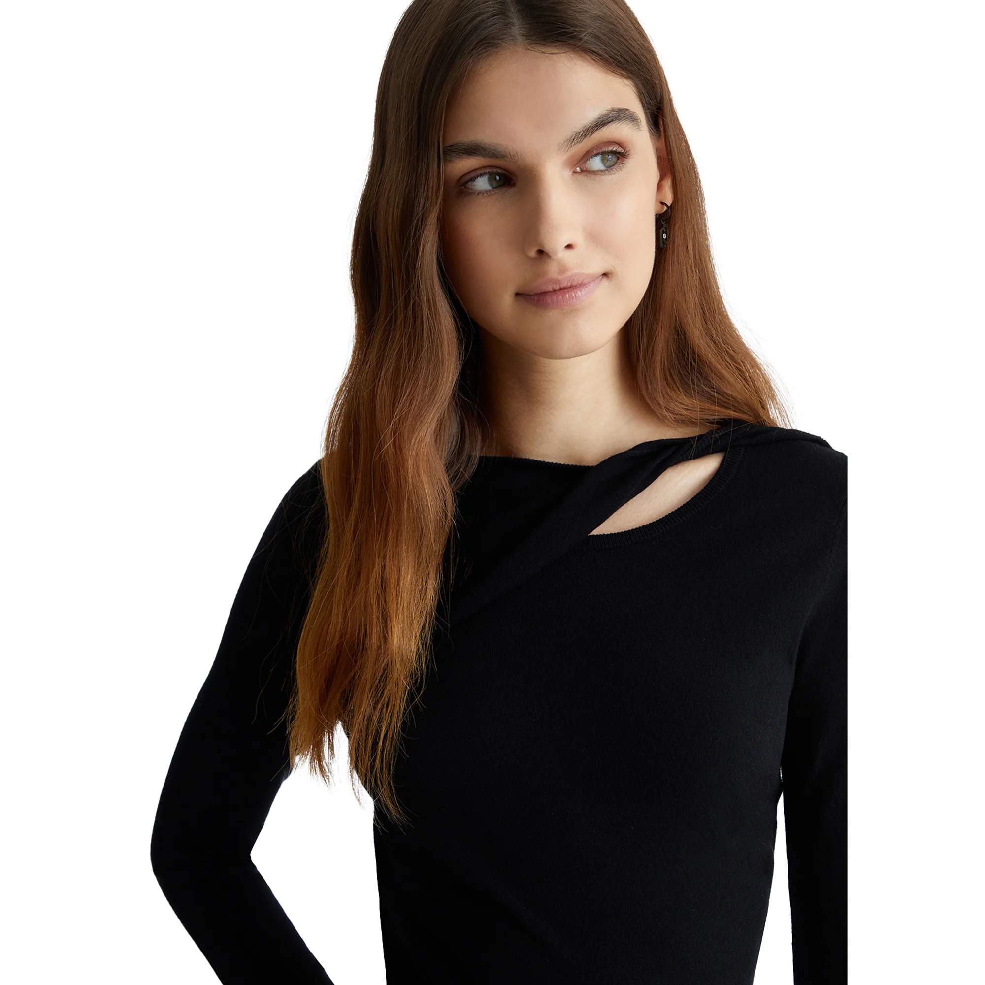 Maglia nera con cut-out - Image 4