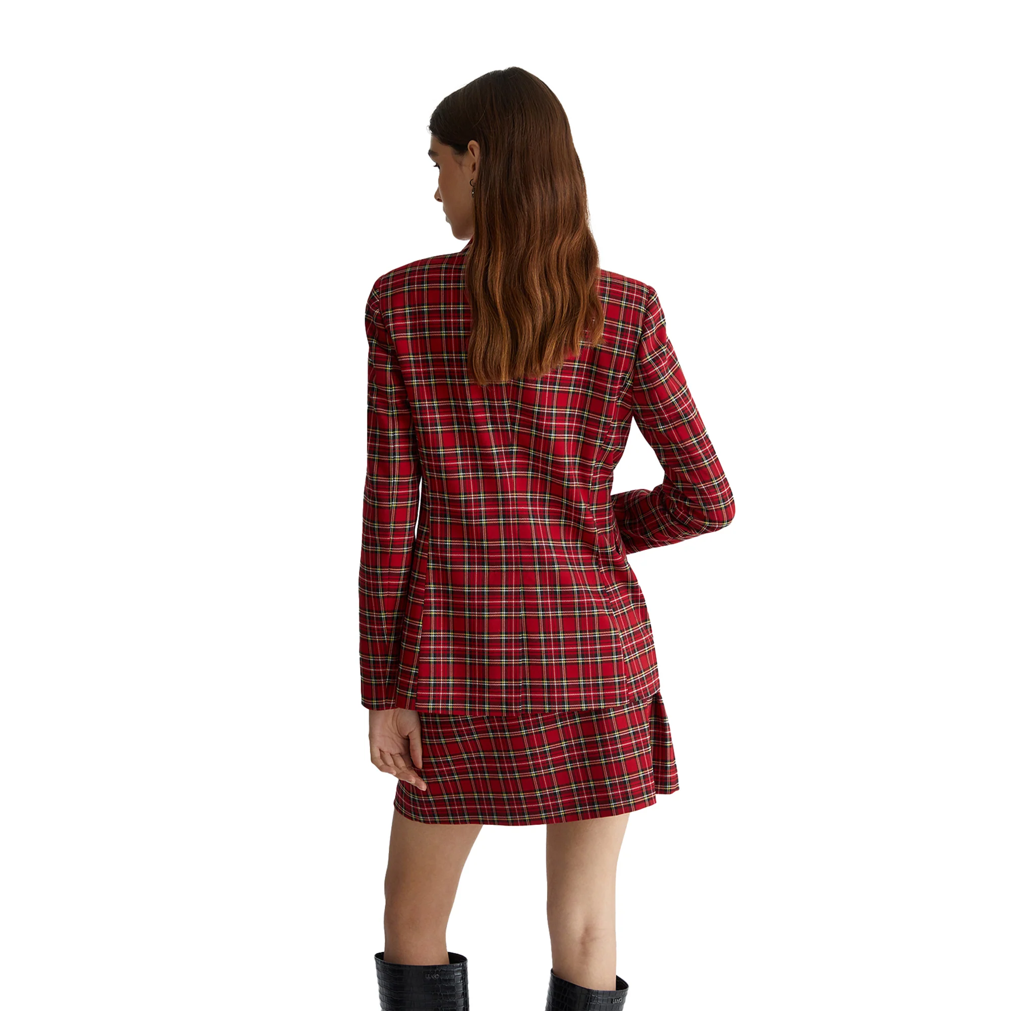 Blazer in tartan rosso - Image 3