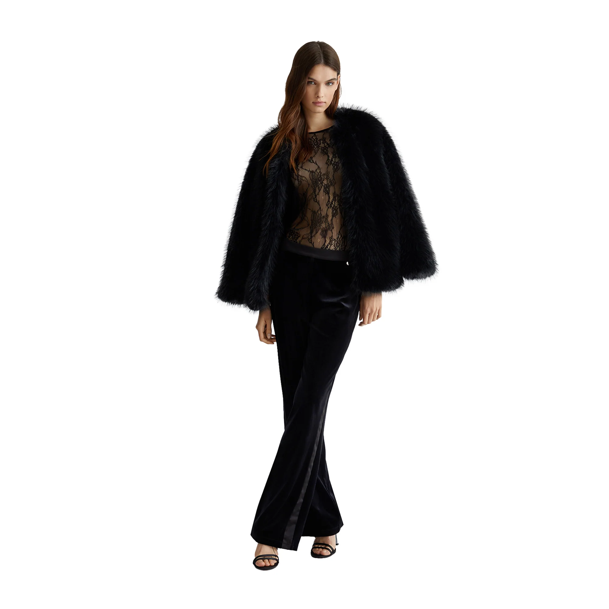 Blusa Donna in pizzo Nero - Image 6