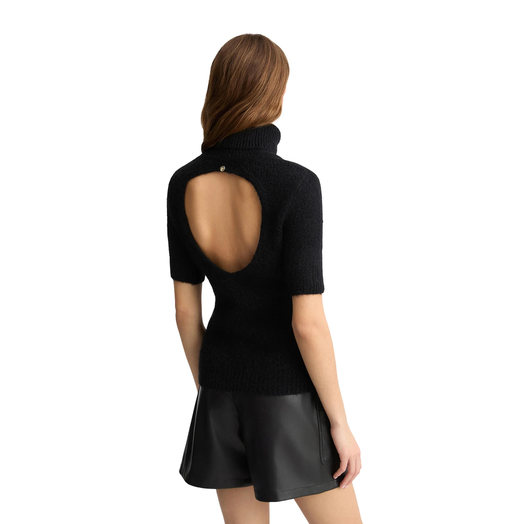 Dolcevita nero con cut-out - Image 3