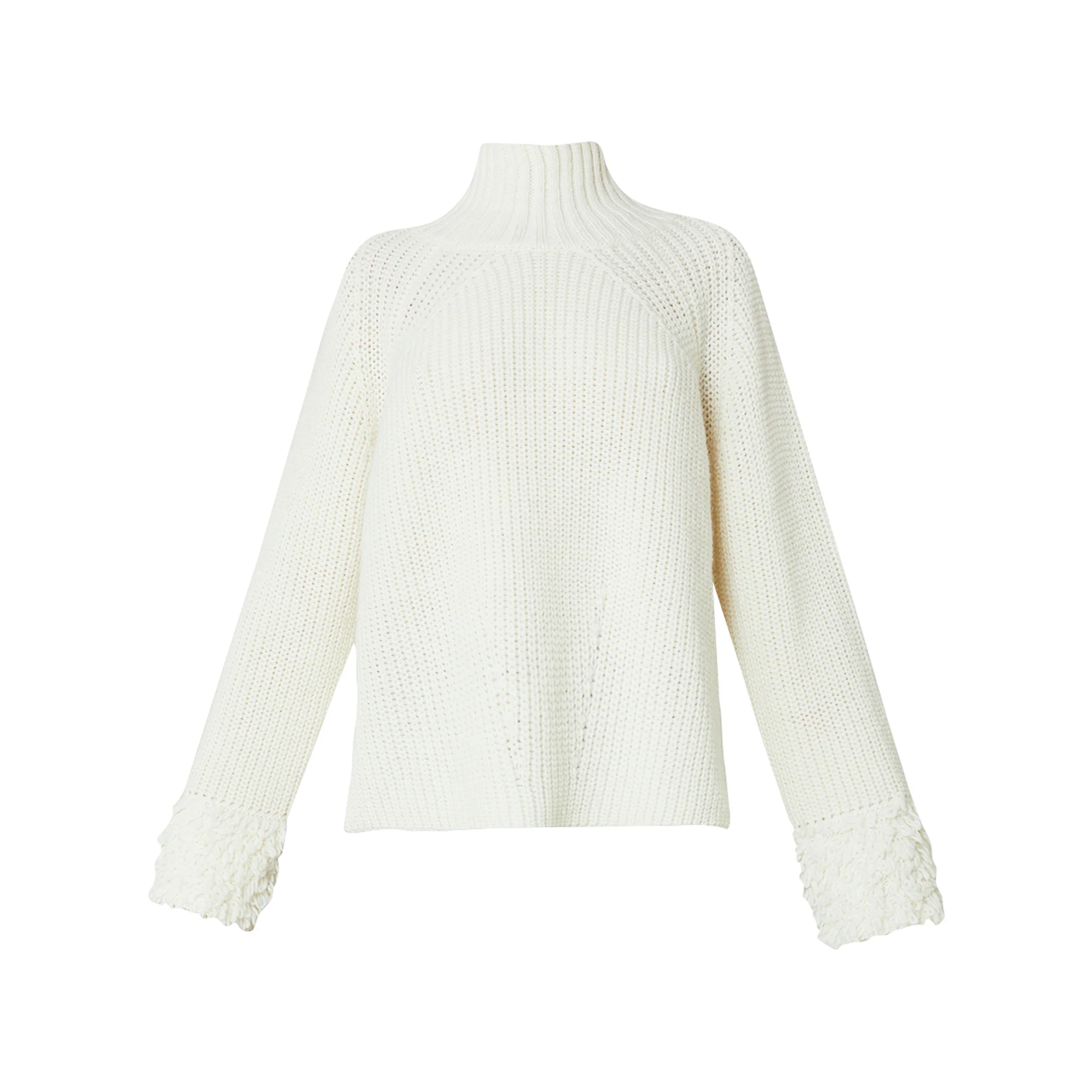 Maglia bianca in misto lana