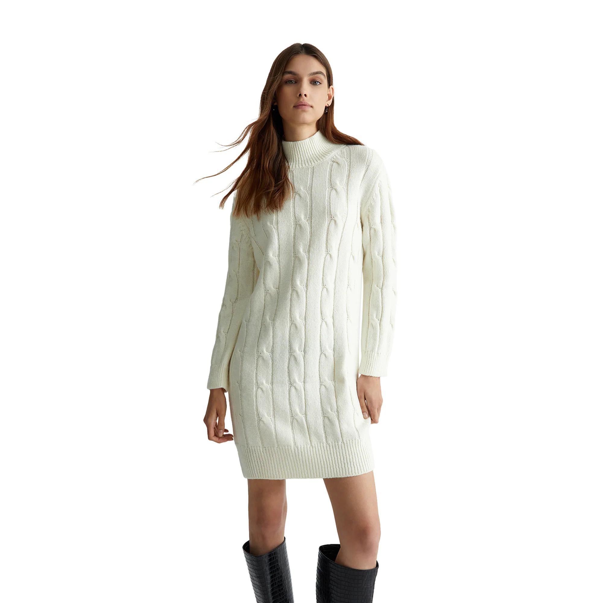 Abito bianco in maglia - Image 2