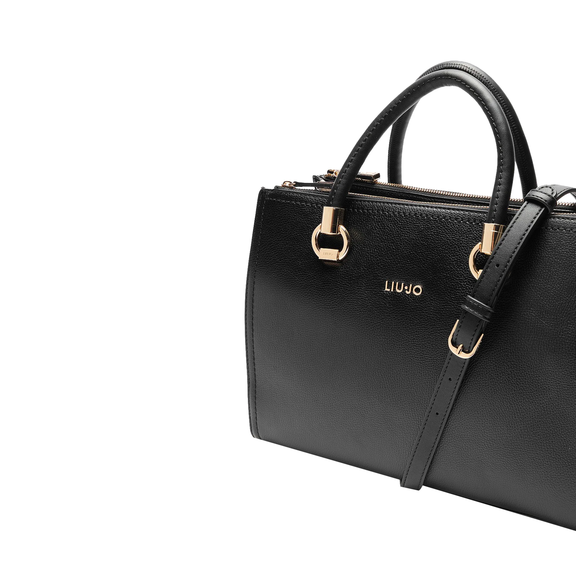 Borsa a mano Donna in tinta unita nera - Image 2