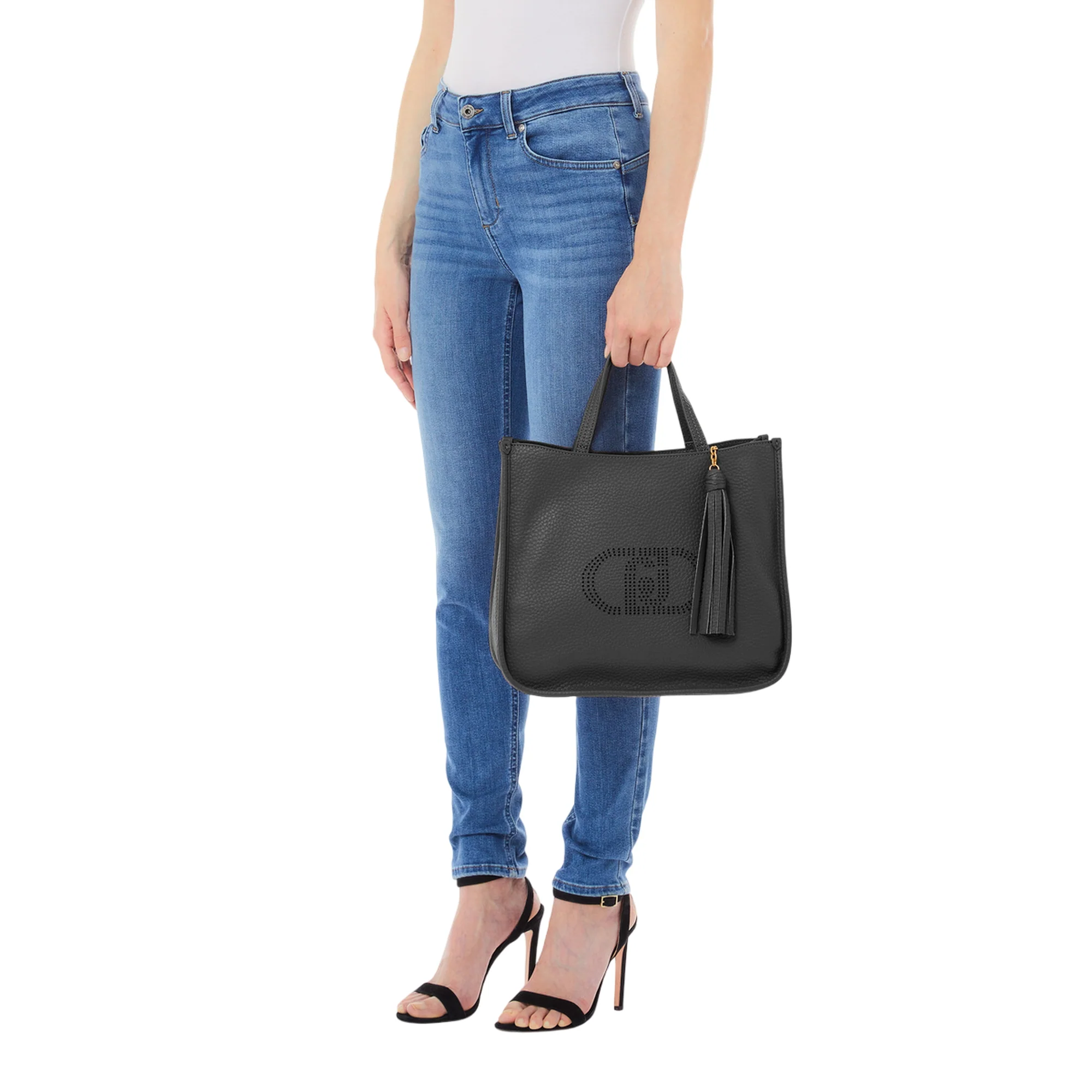 Borsa Tote Donna con Logo Traforato - Image 4