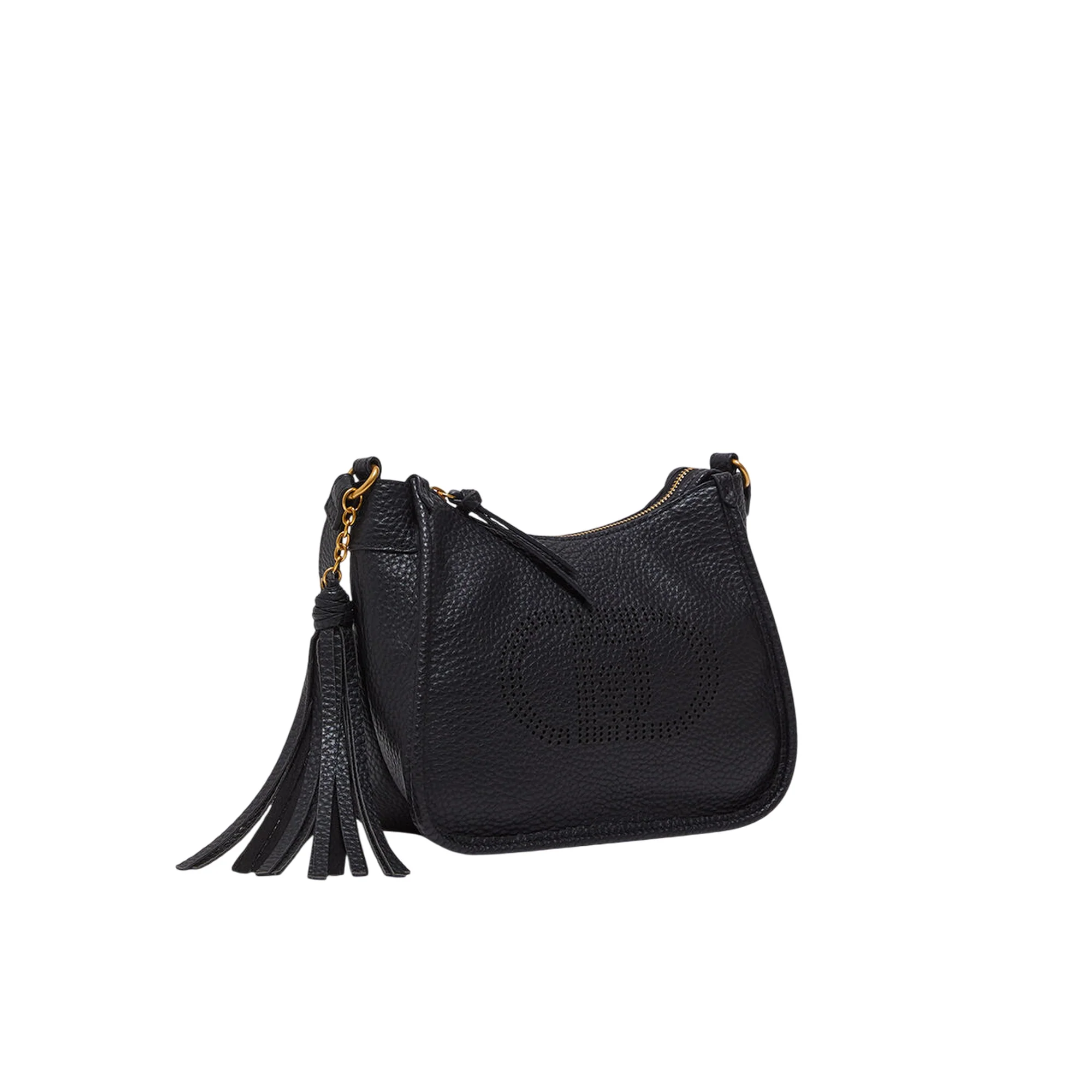 Borsa Donna hobo piccola con charm Nero - Image 2