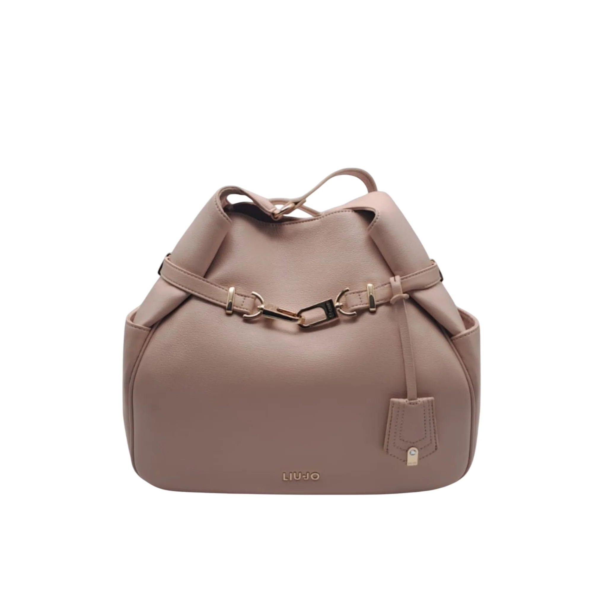 Borsa a spalla hobo media beige - Image 3