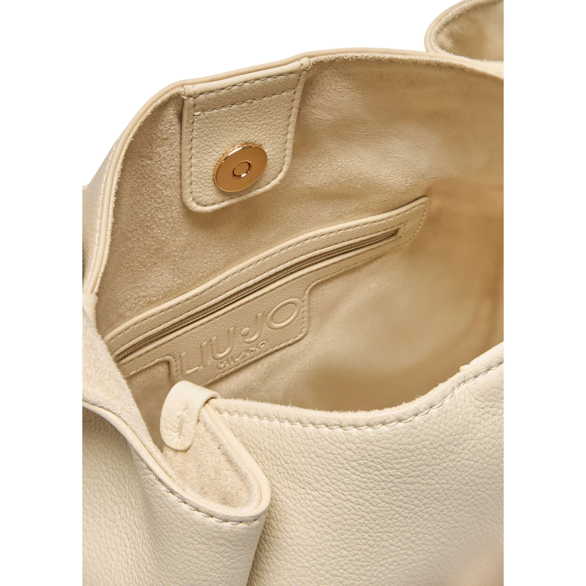 Borsa a spalla hobo media bianco - Image 3