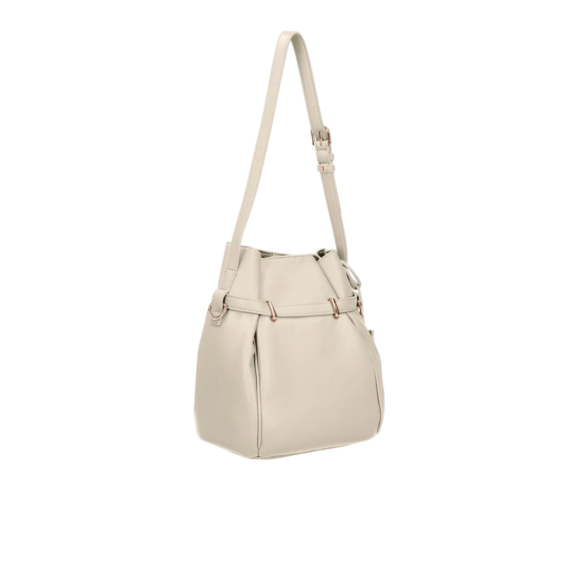 Borsa Donna modello a secchiello piccola Bianco - Image 2