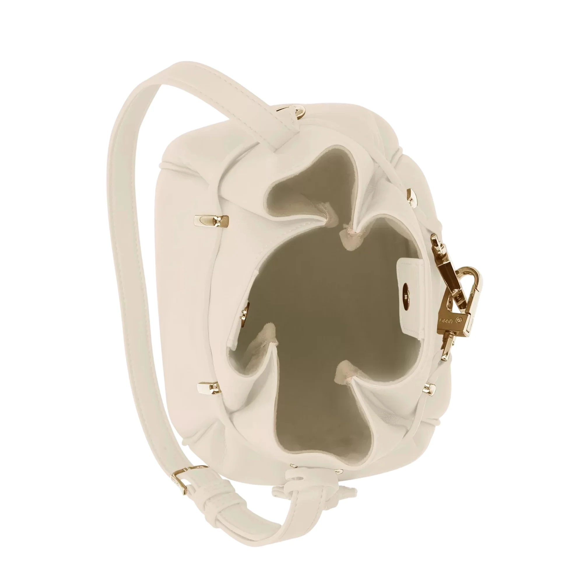 Borsa Donna modello a secchiello piccola Bianco - Image 3