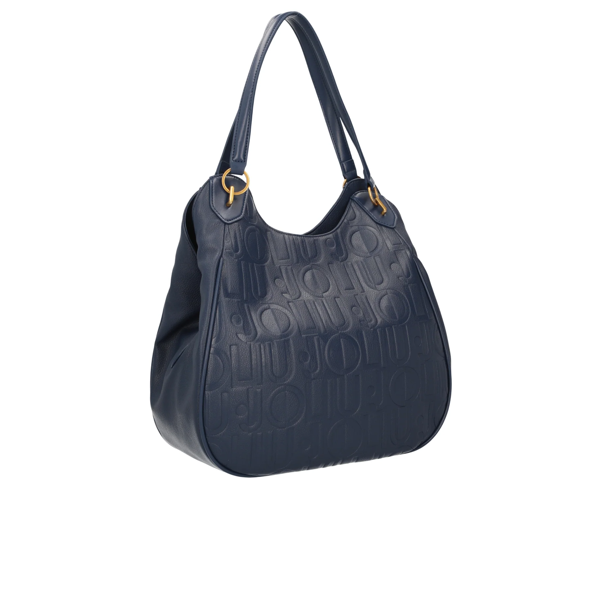 Borsa grande blu da donna con catena gioiello - Image 2