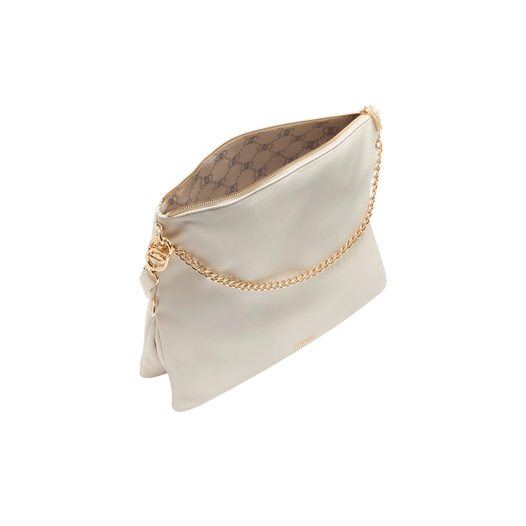 Borsa Hobo Media da Donna con manico regolabile Bianco - Image 3