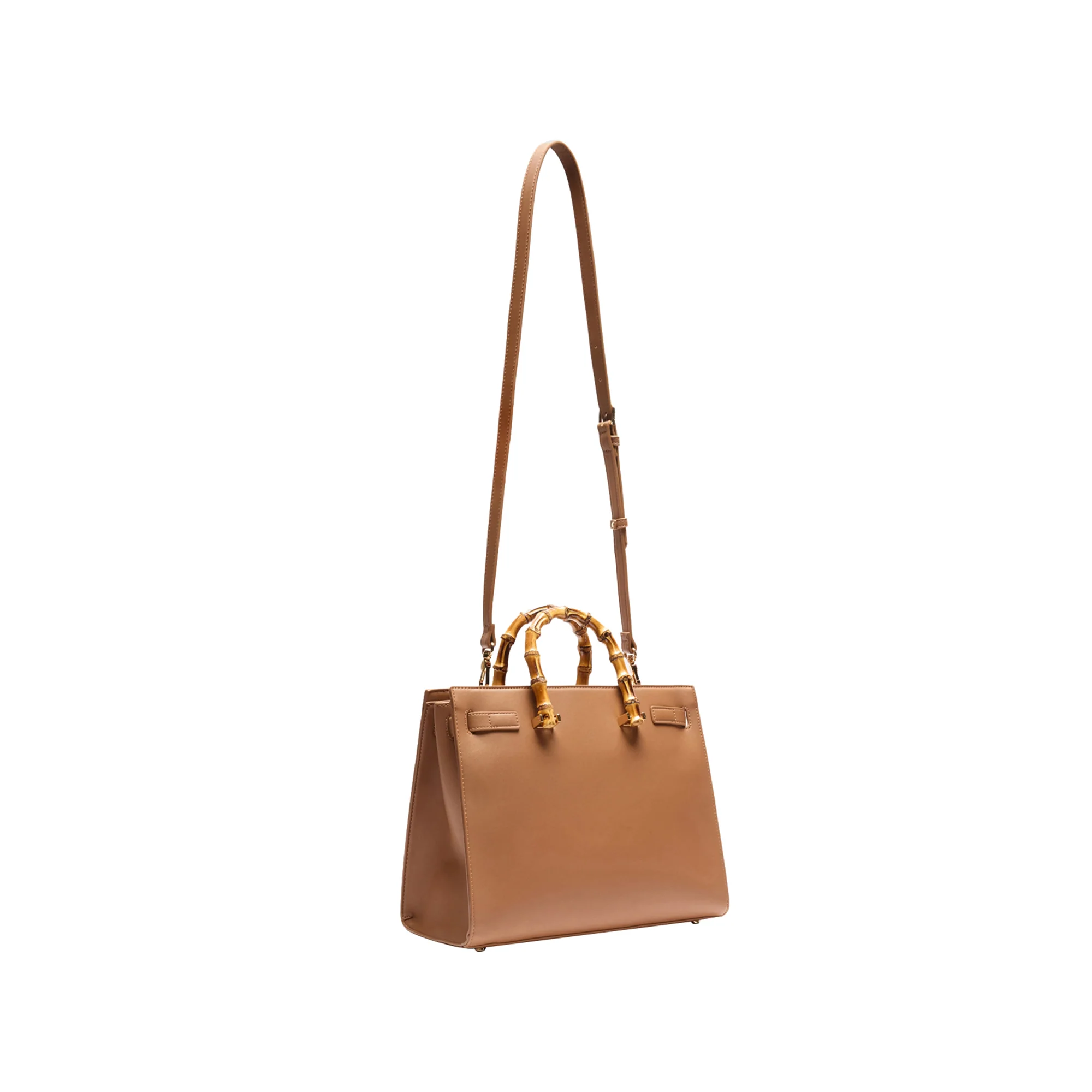 Borsa a mano Donna con manici effetto bambù - Image 2