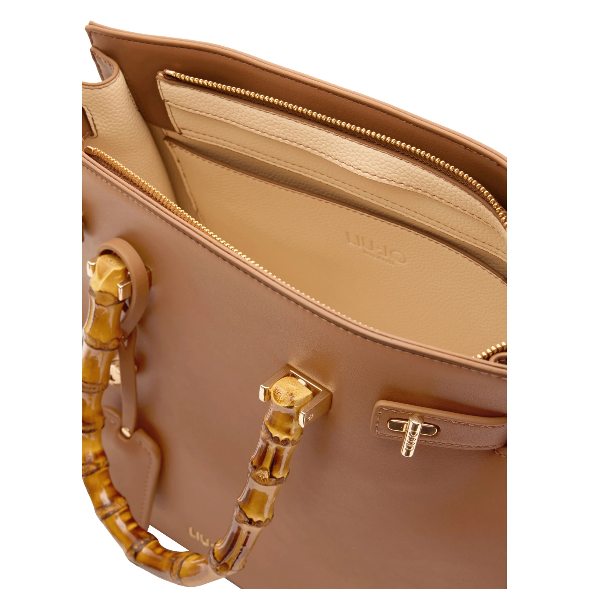 Borsa a mano Donna con manici effetto bambù - Image 3