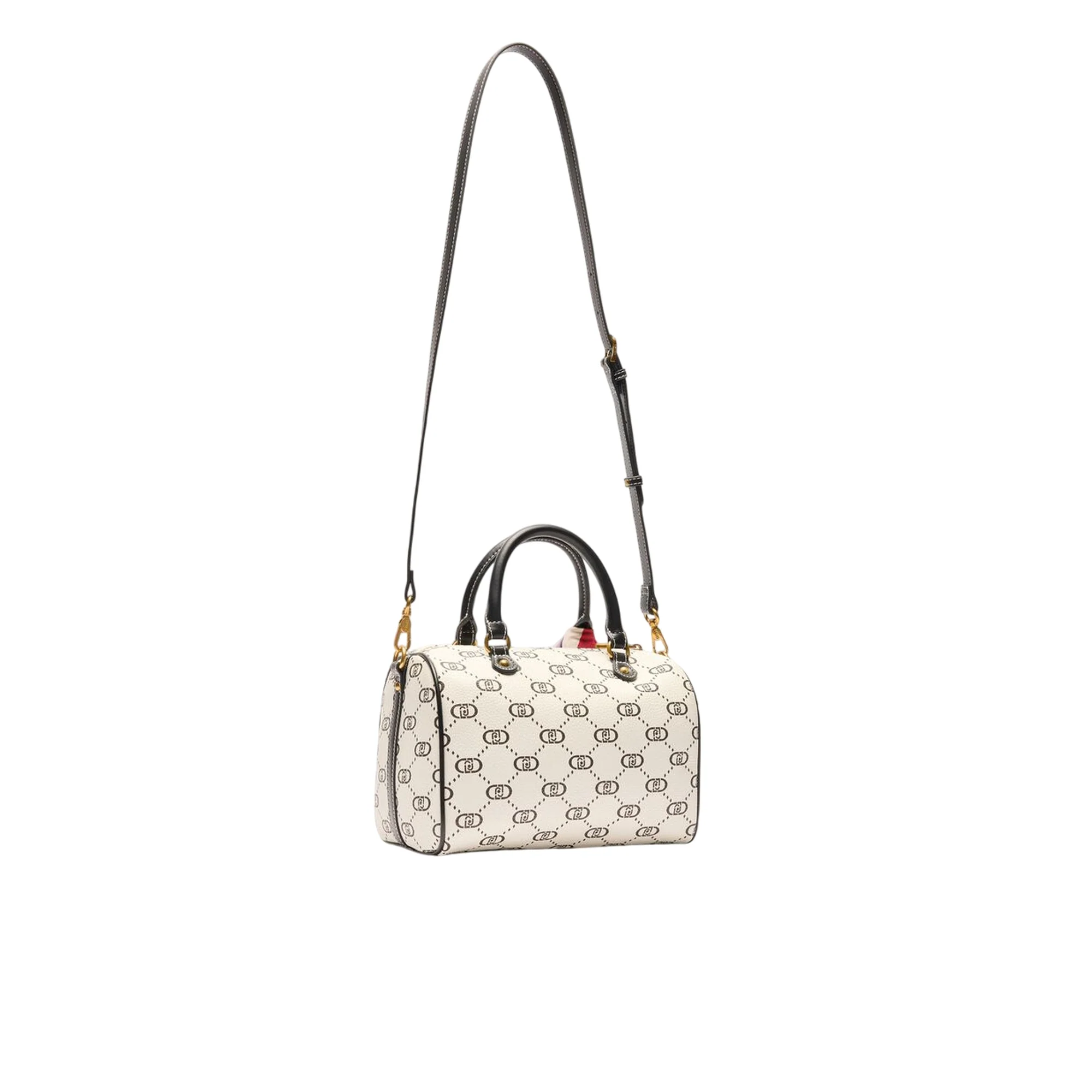 Borsa da Donna a bauletto bianco con foulard - Image 2