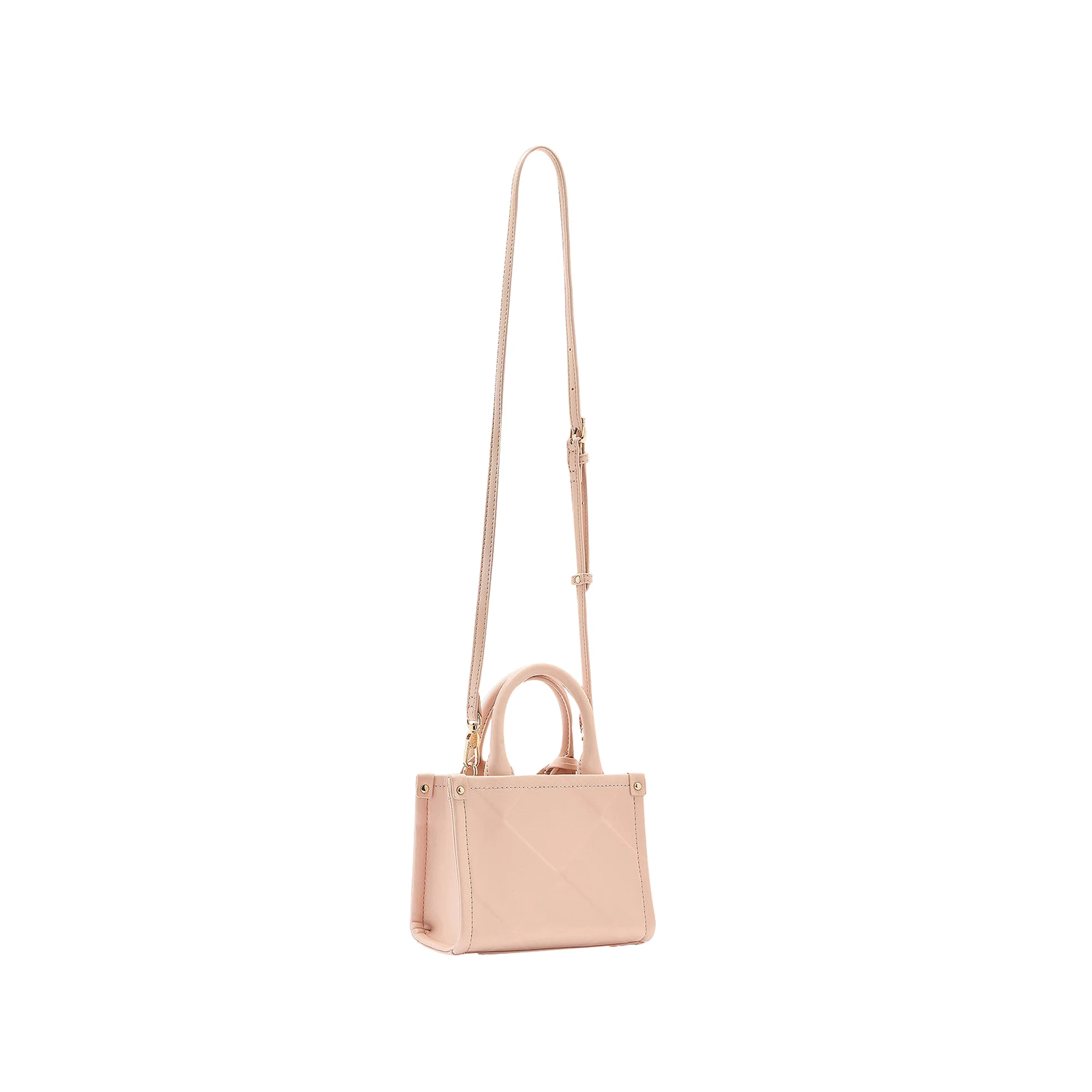 Mini Borsa donna con rombi a rilievo Rosa - Image 2