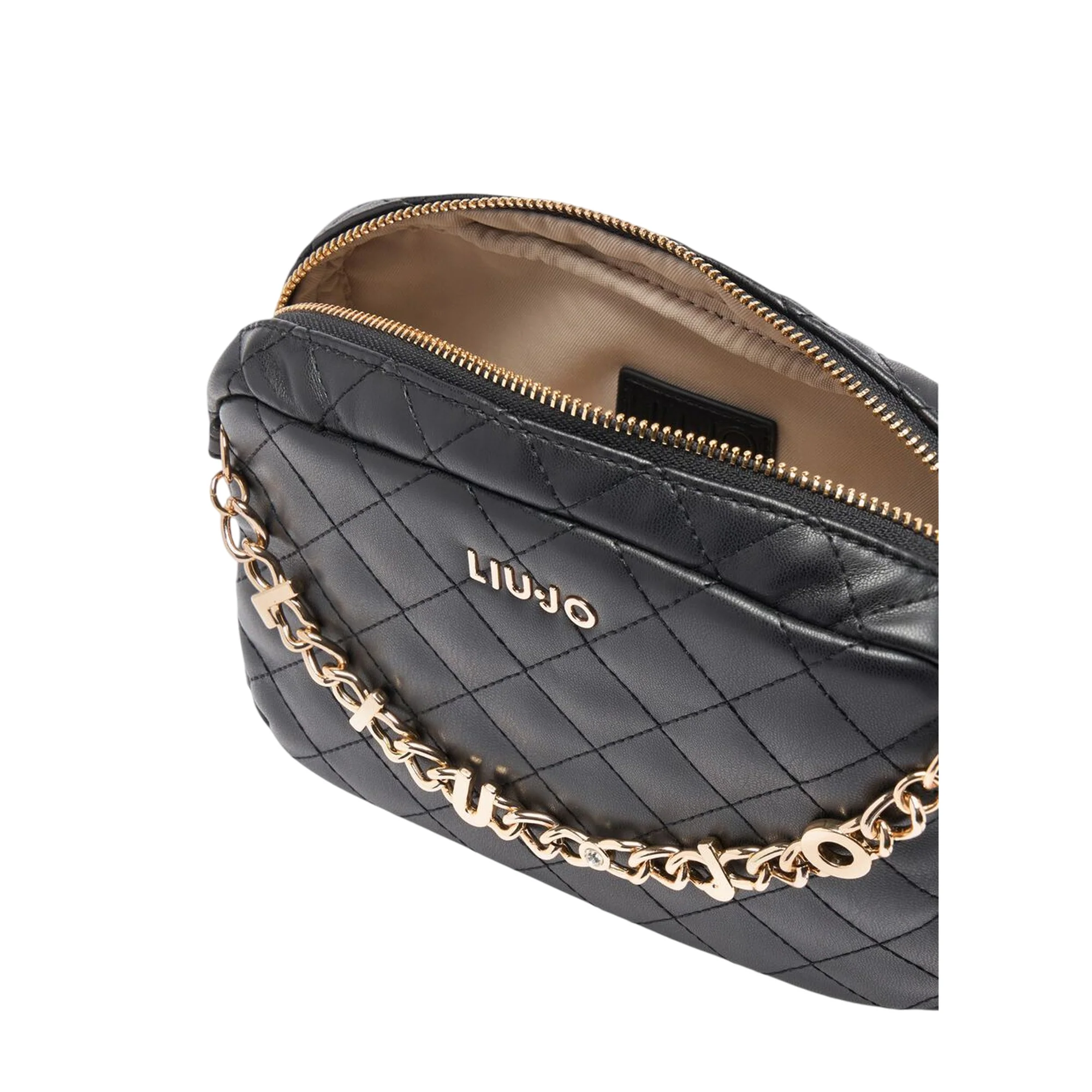 Borsa a tracolla da donna in nero matelassé - Image 3