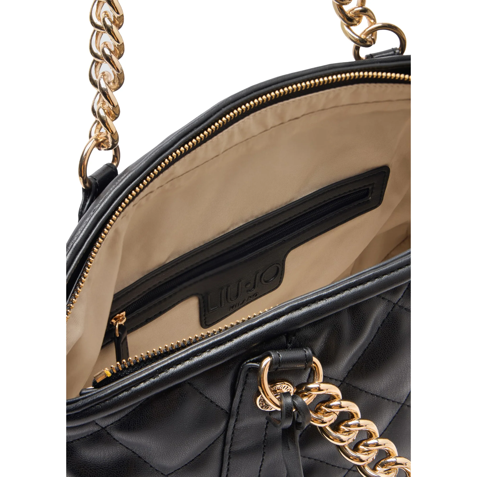 Borsa Donna a mano nera trapuntata - Image 4