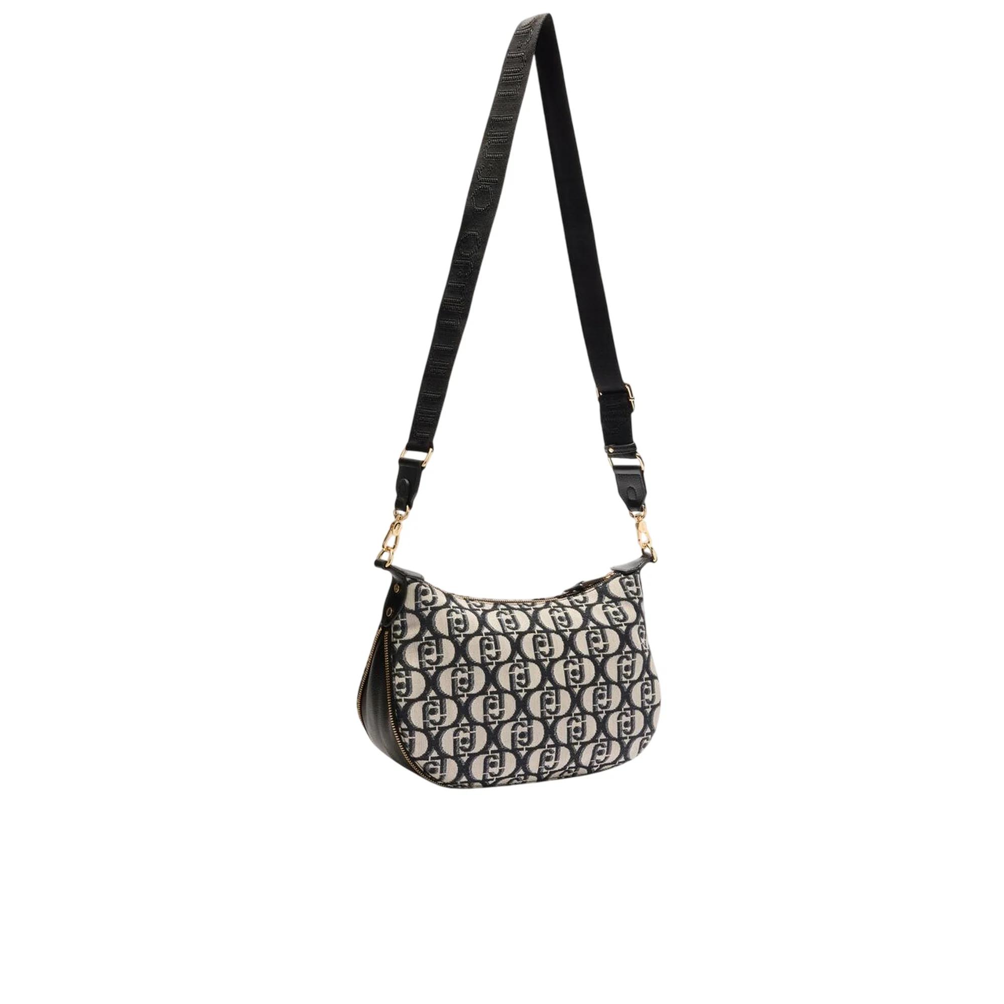 Borsa Hobo Media jacquard Nero - Image 2