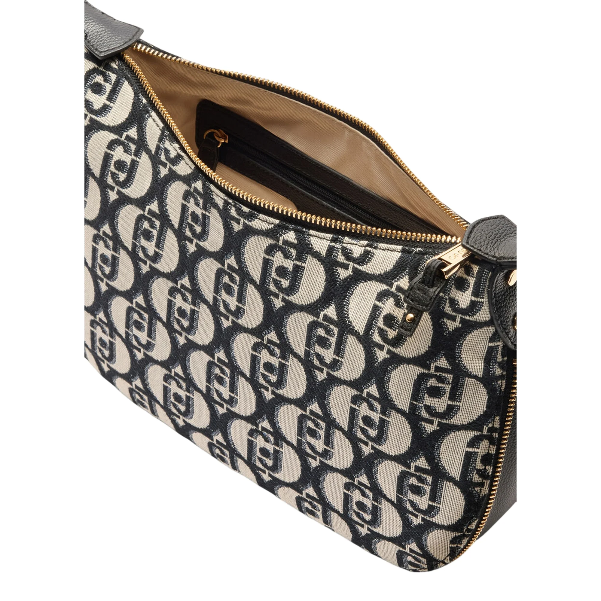 Borsa Hobo Media jacquard Nero - Image 3