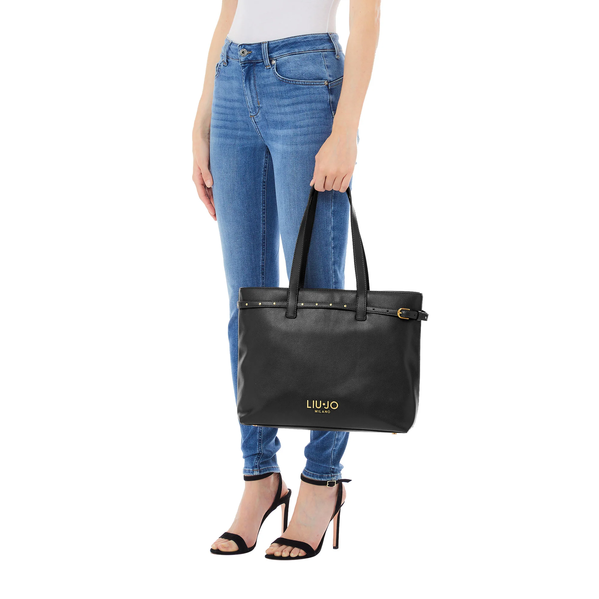 Borsa a spalla Grande da Donna Nero - Image 4