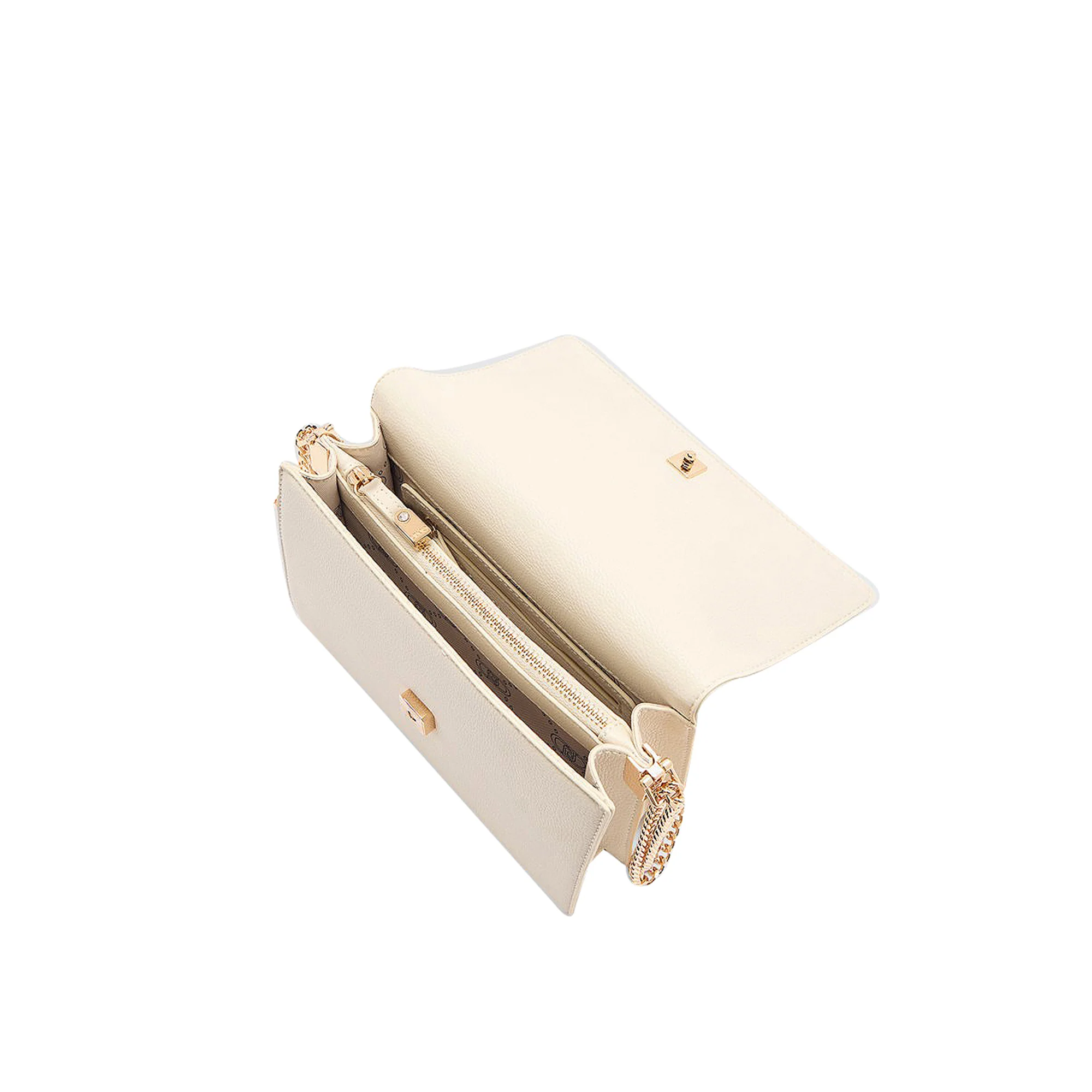 Borsa a tracolla con pochette da Donna Bianco - Image 3