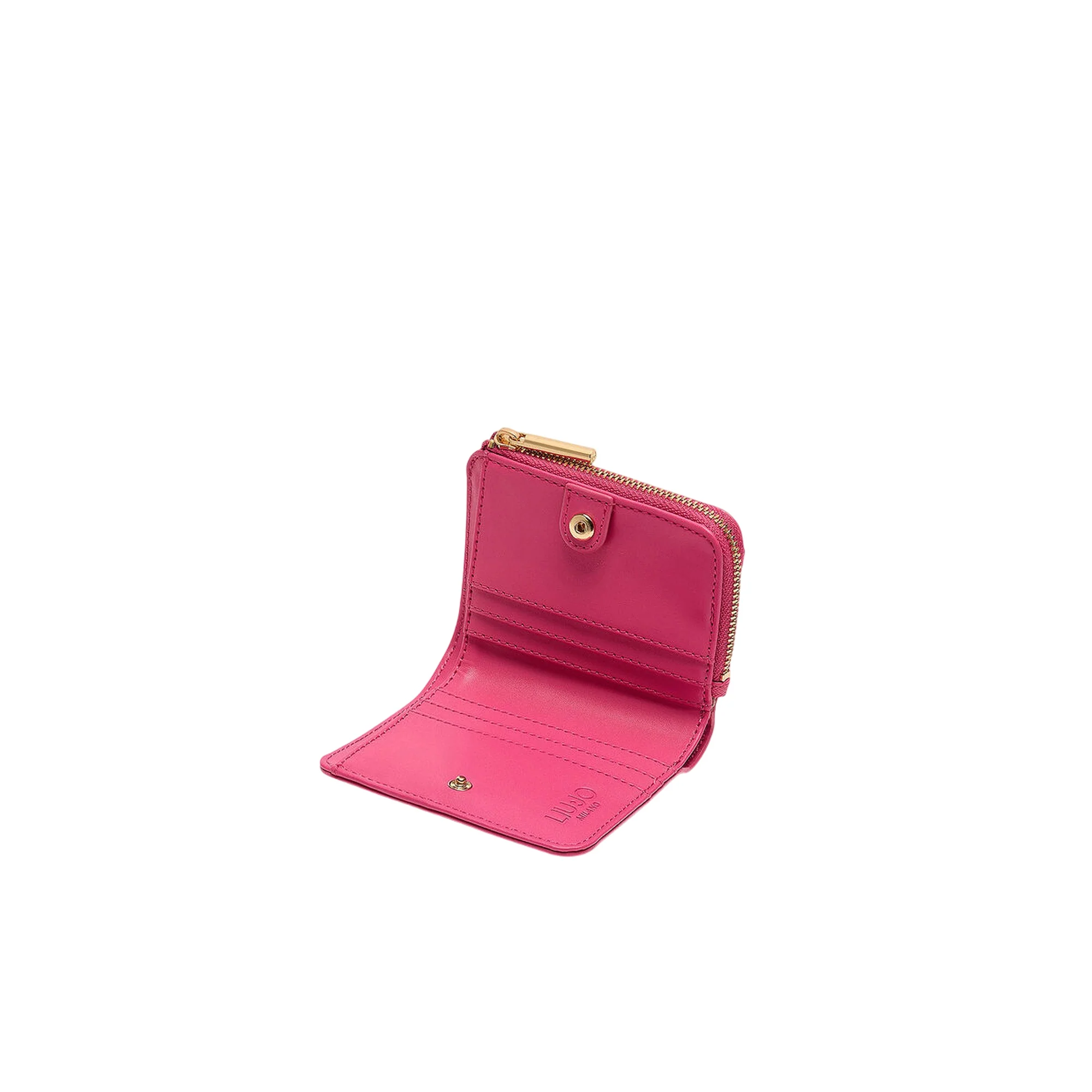 Portacarte da Donna con zip fucsia - Image 3