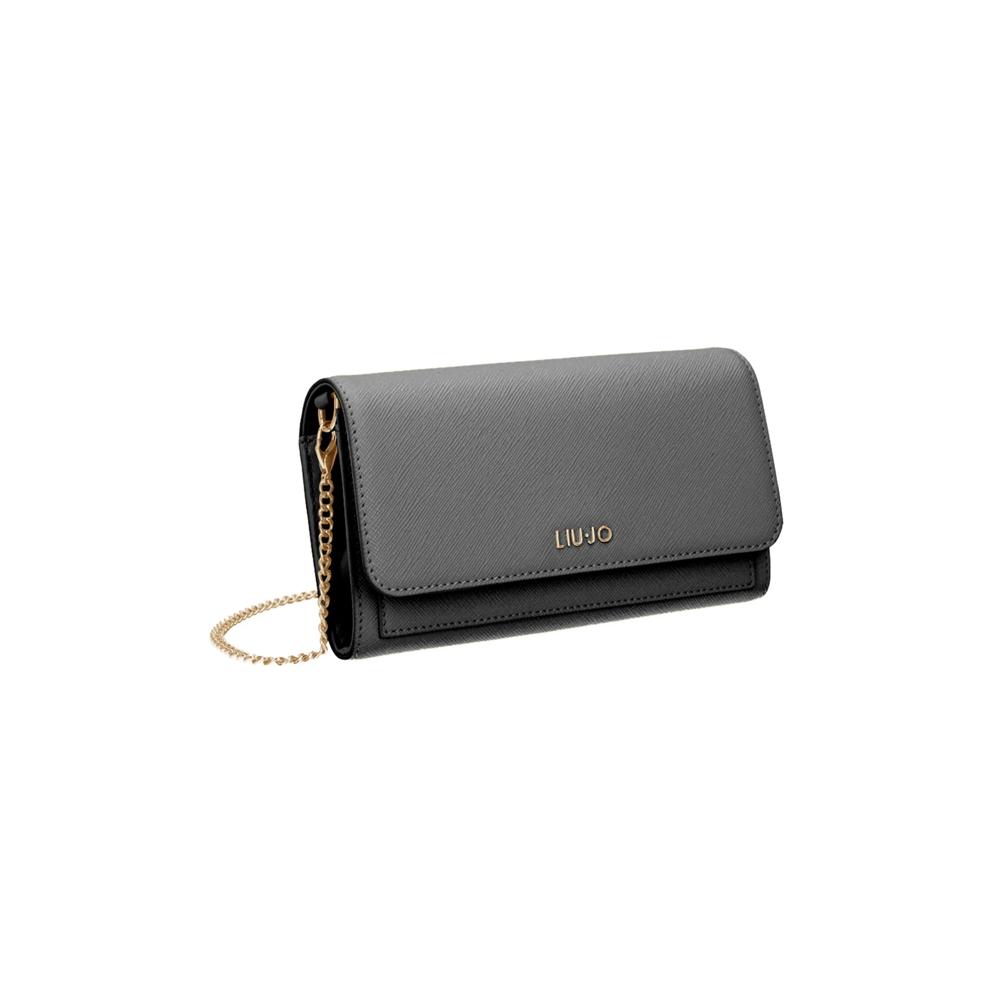 Pochette Donna con tracolla catena Nero - Image 2