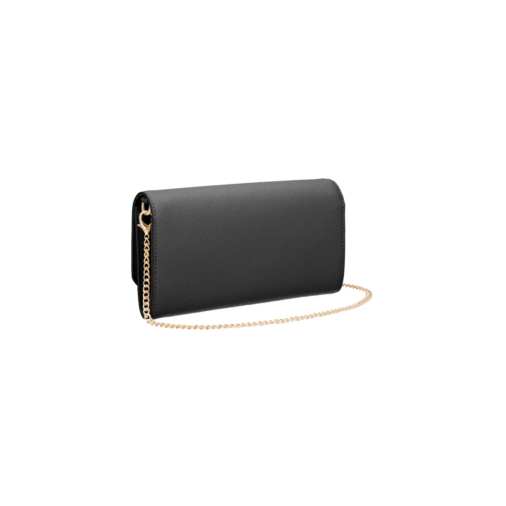 Pochette Donna con tracolla catena Nero - Image 3
