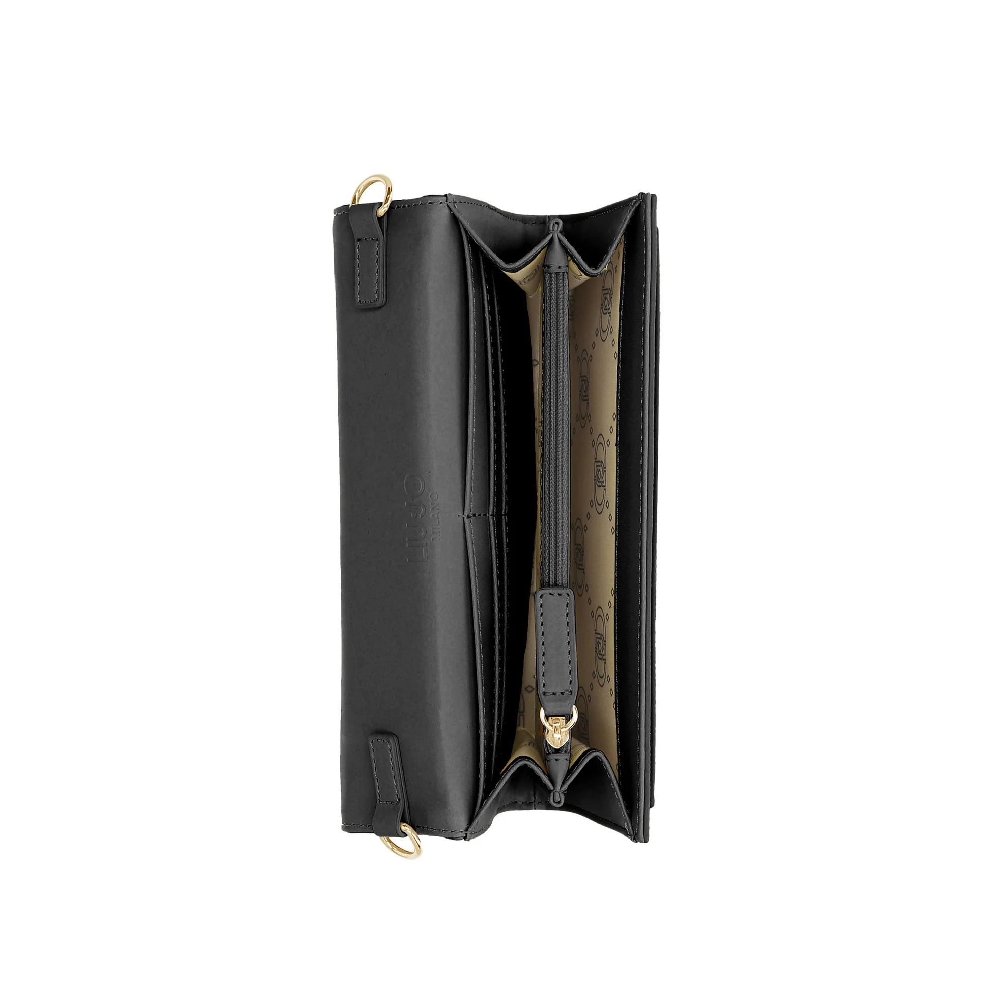 Pochette Donna con tracolla catena Nero - Image 4