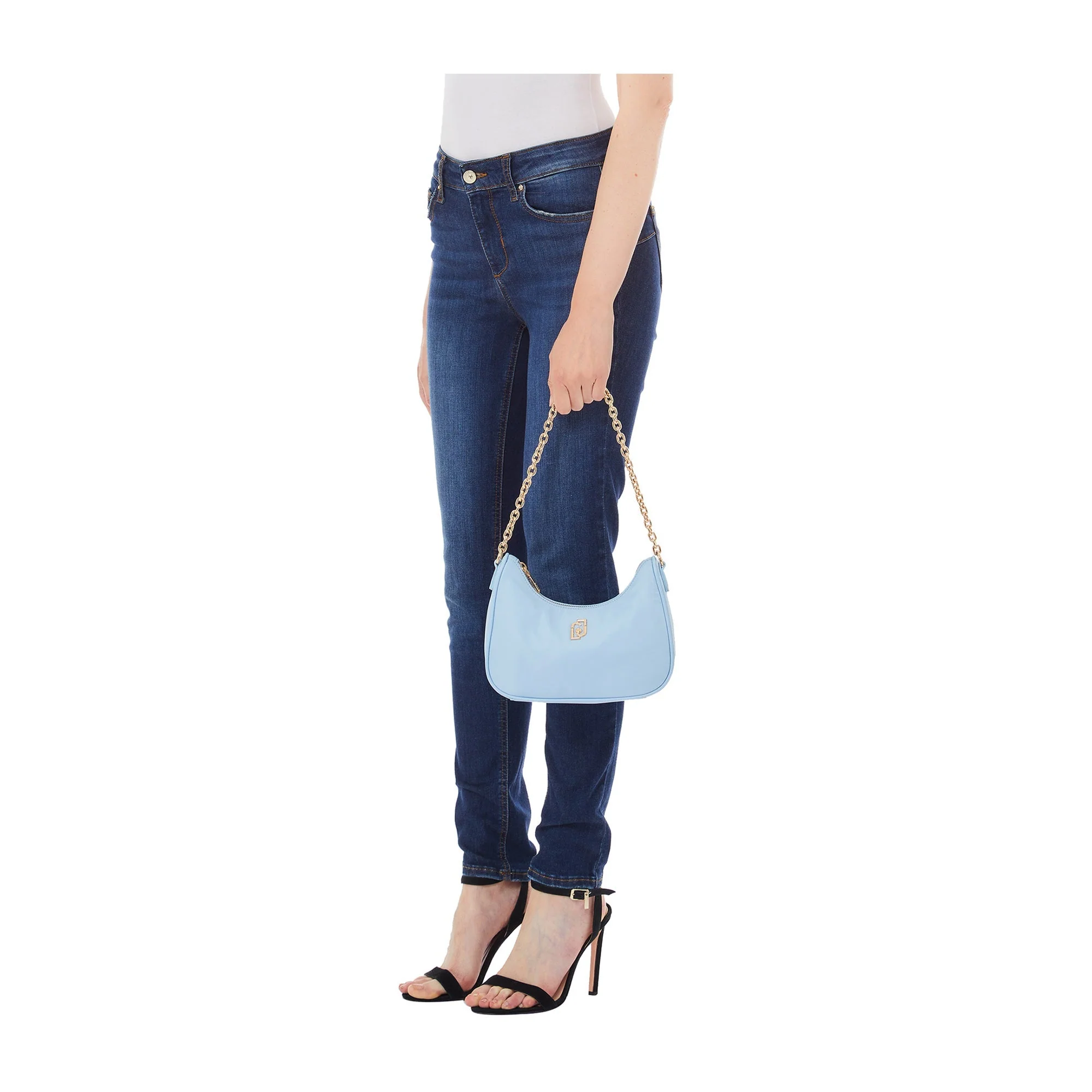 Borsa Donna a spalla con borsello Celeste - Image 5