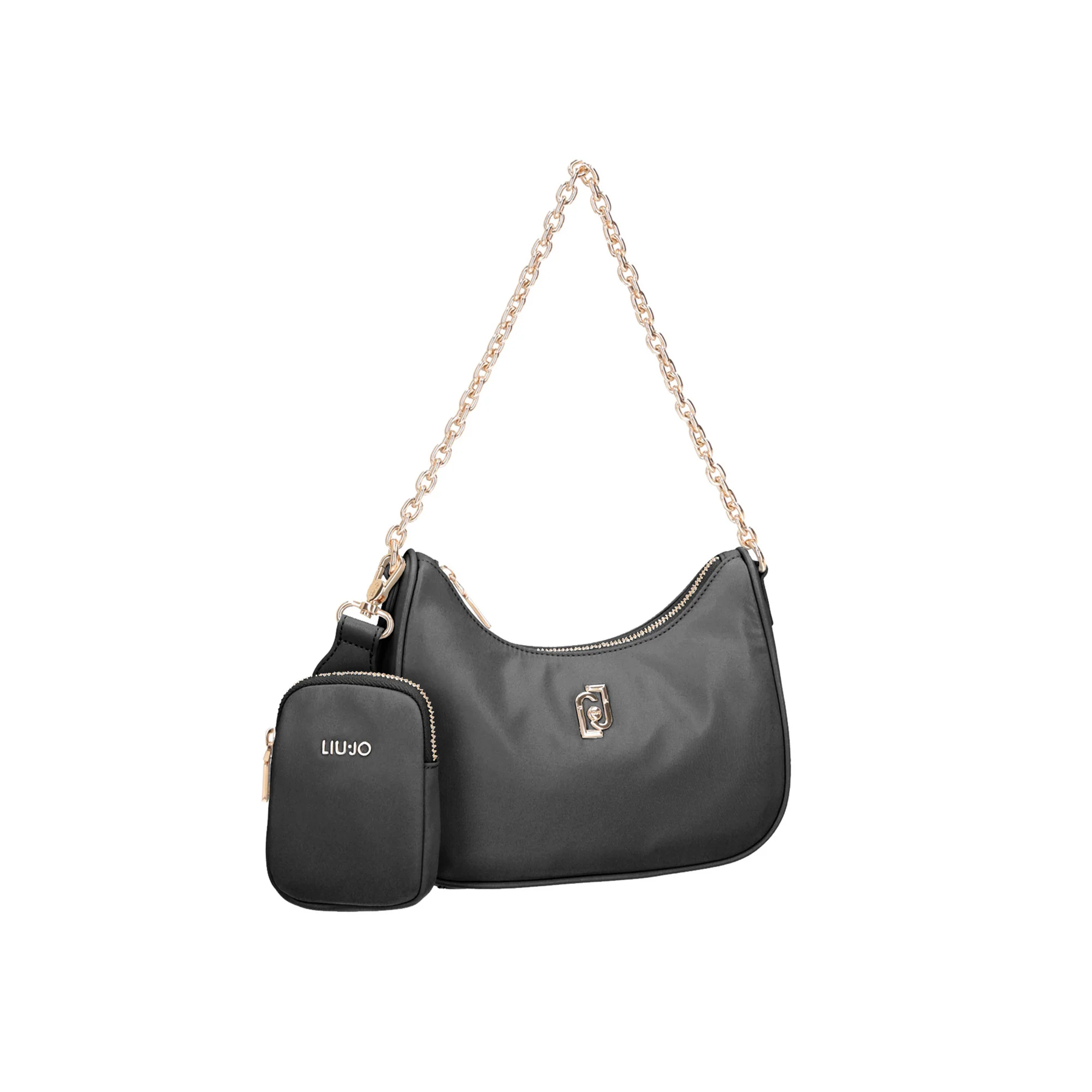 Borsa Donna a spalla con borsello Nero