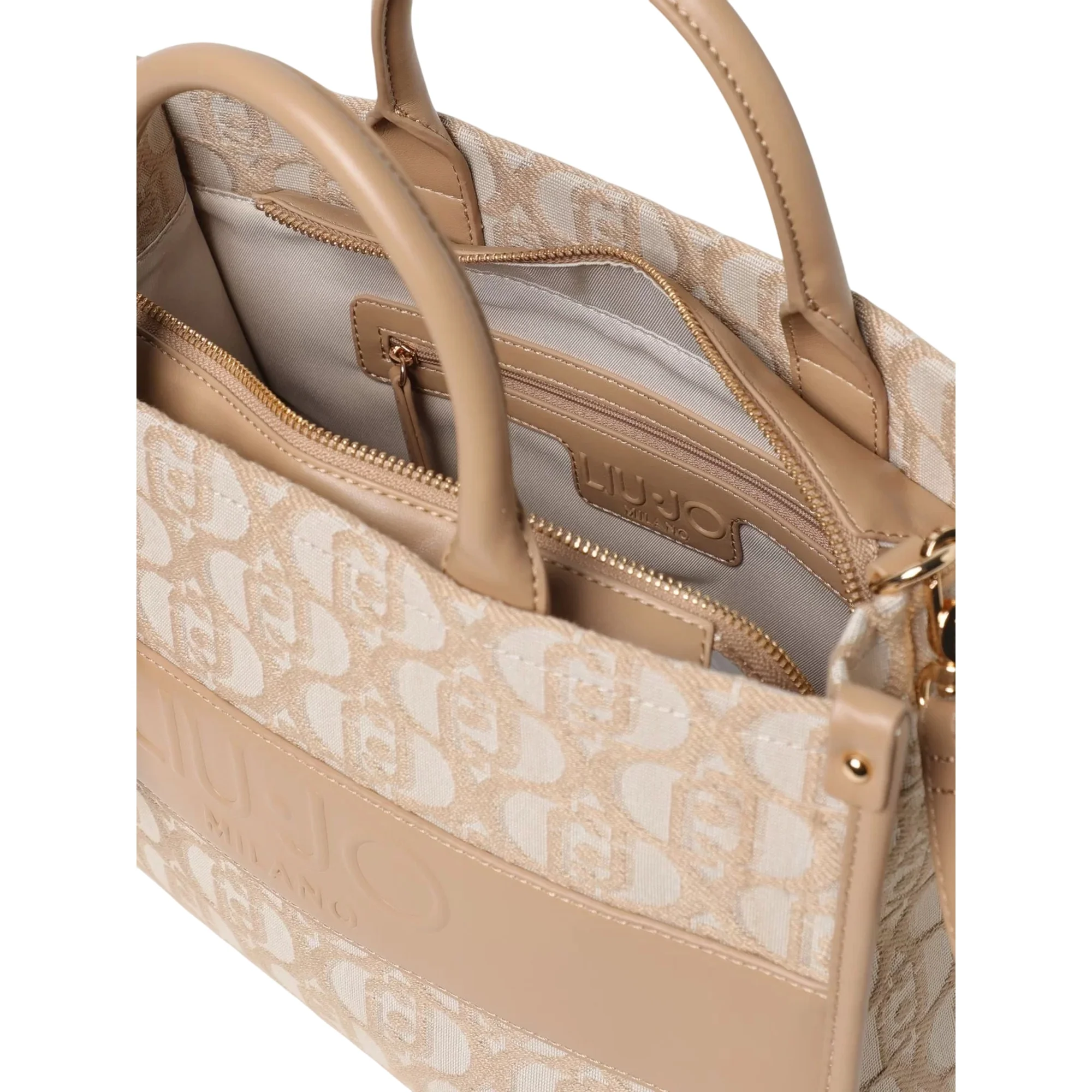 Borsa Tote Donna in tessuto logo all over - Image 3