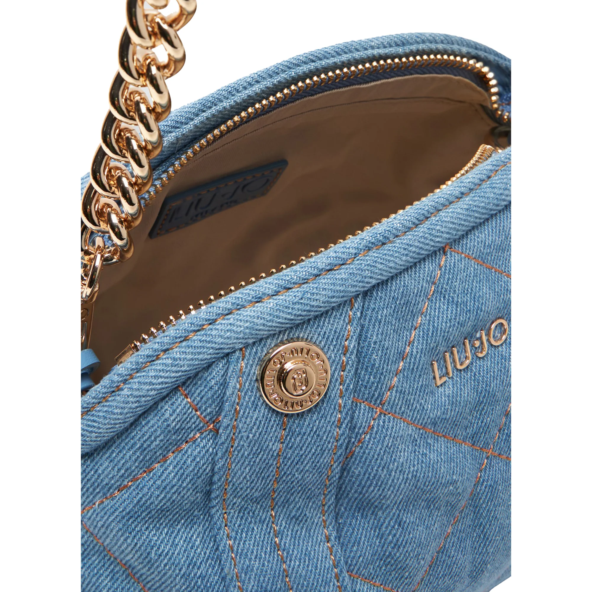 Borsa a tracolla Donna in denim matelassé - Image 3