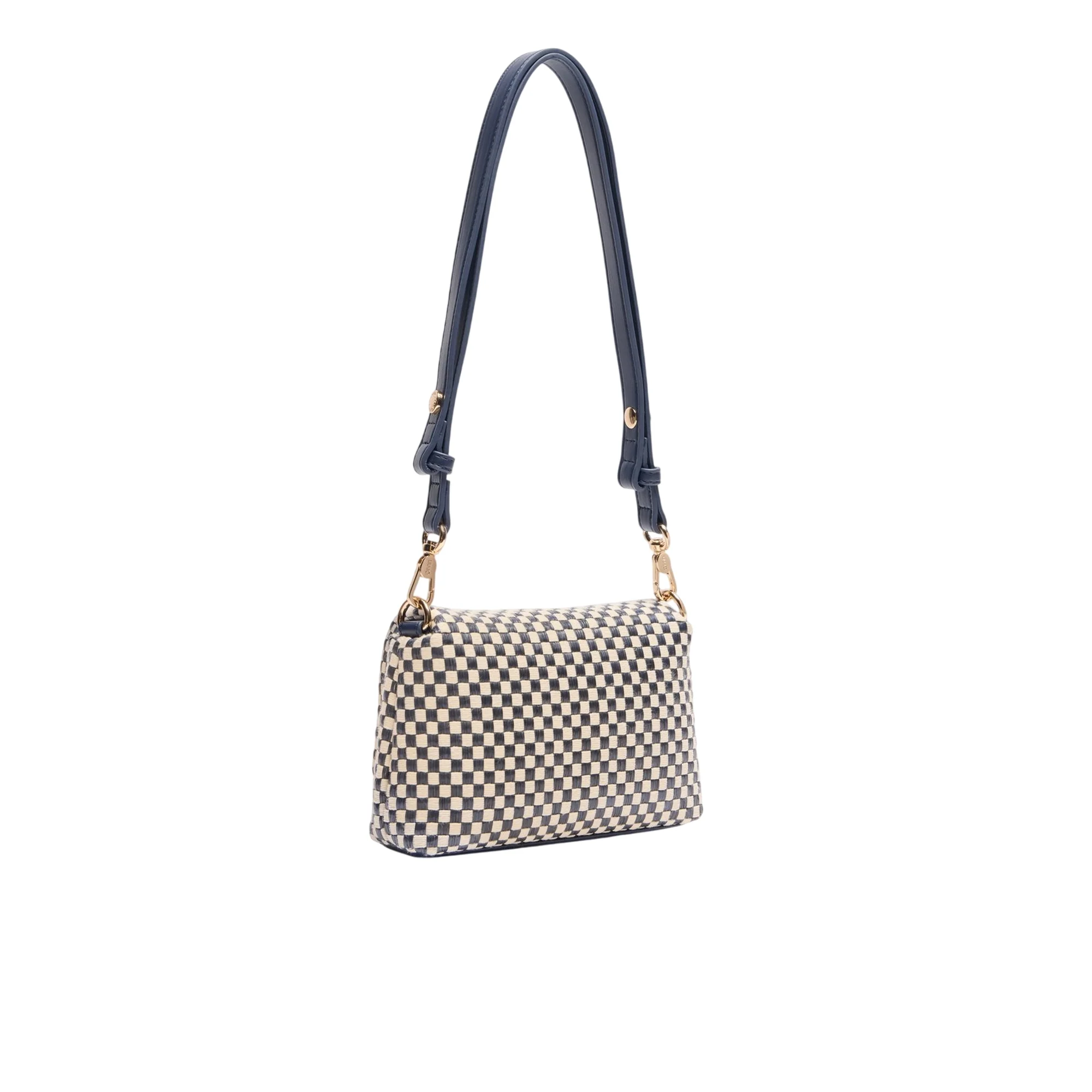 Borsa piccola a spalla LaPuffy in vichy - Image 2