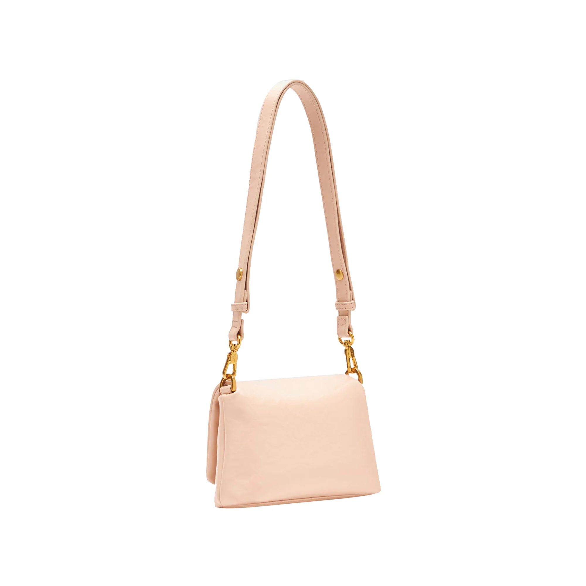 Borsa a spalla piccola LaPuffy tinta unita rosa - Image 2