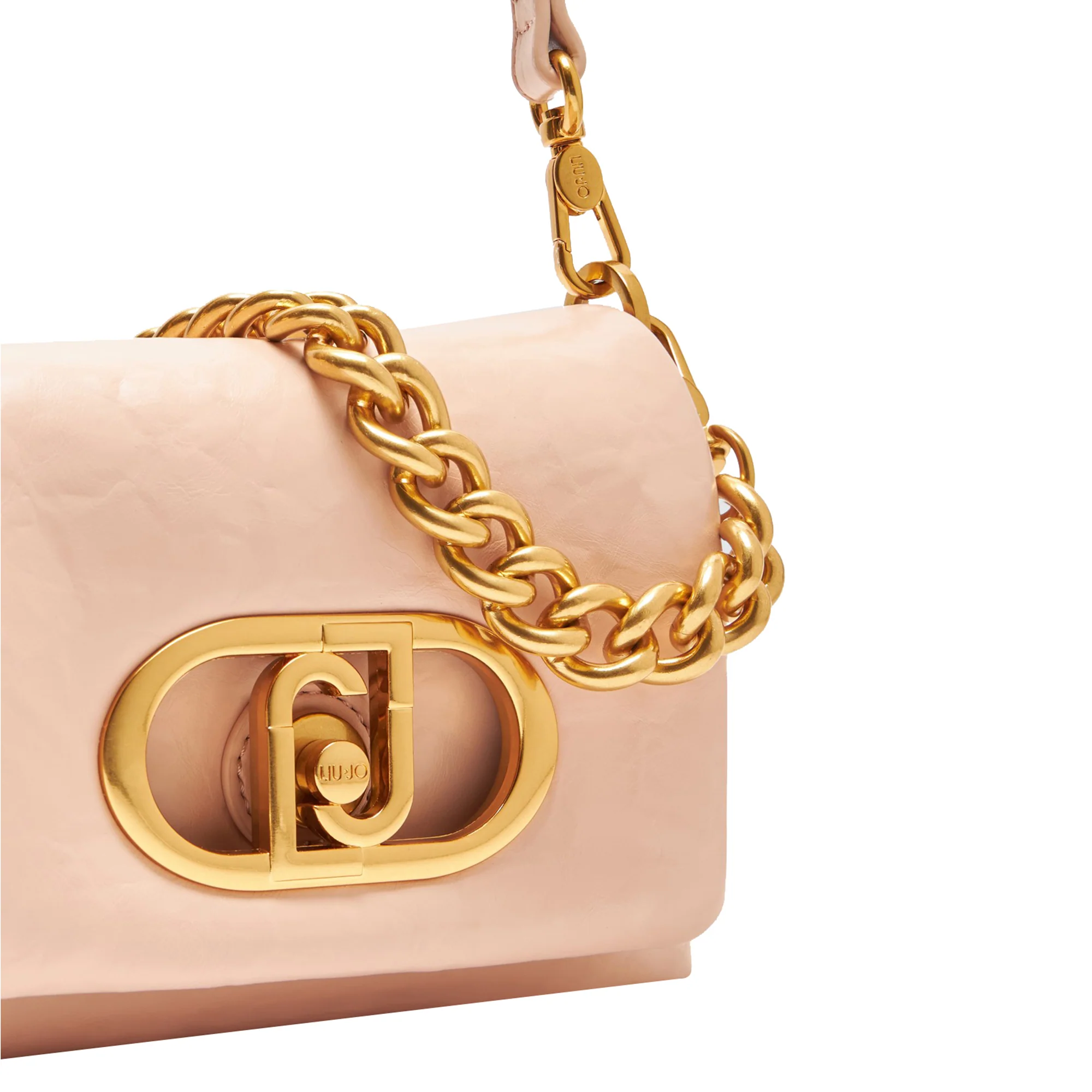 Borsa a spalla piccola LaPuffy tinta unita rosa - Image 3