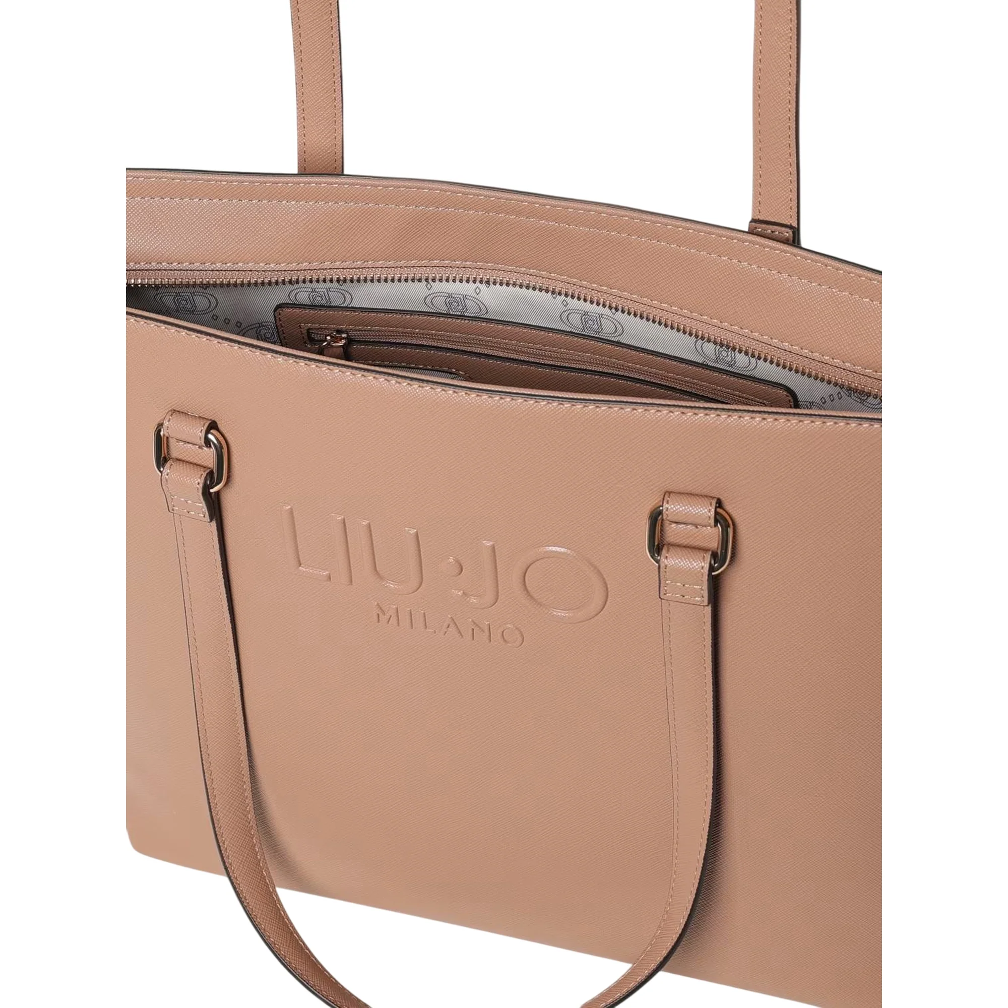 Borsa Donna a spalla Grande Beige - Image 3